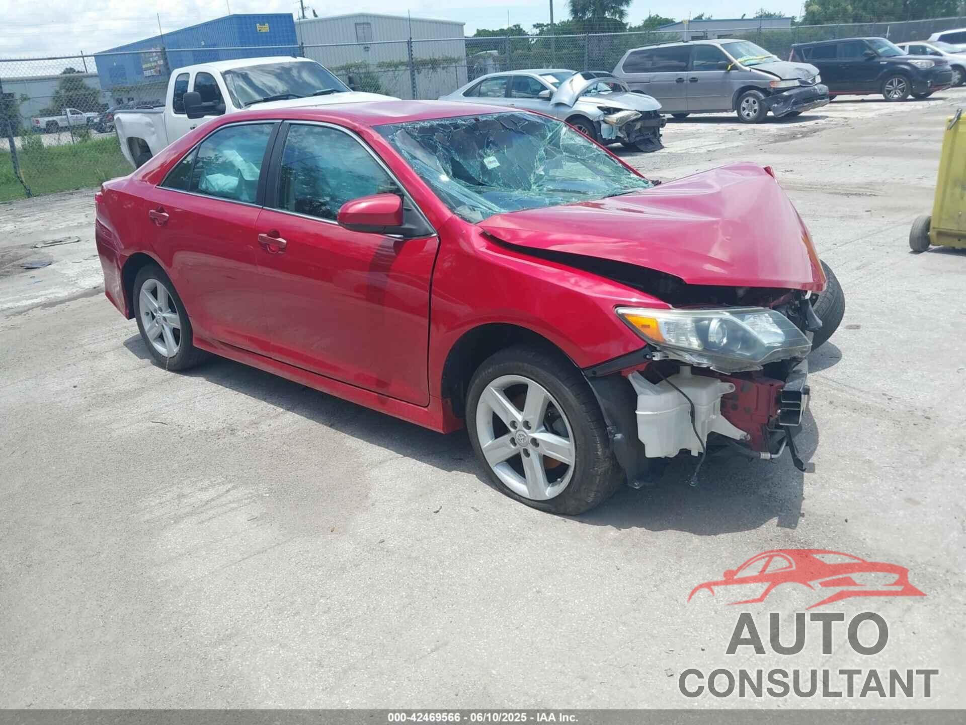 TOYOTA CAMRY 2012 - 4T1BF1FK3CU566488