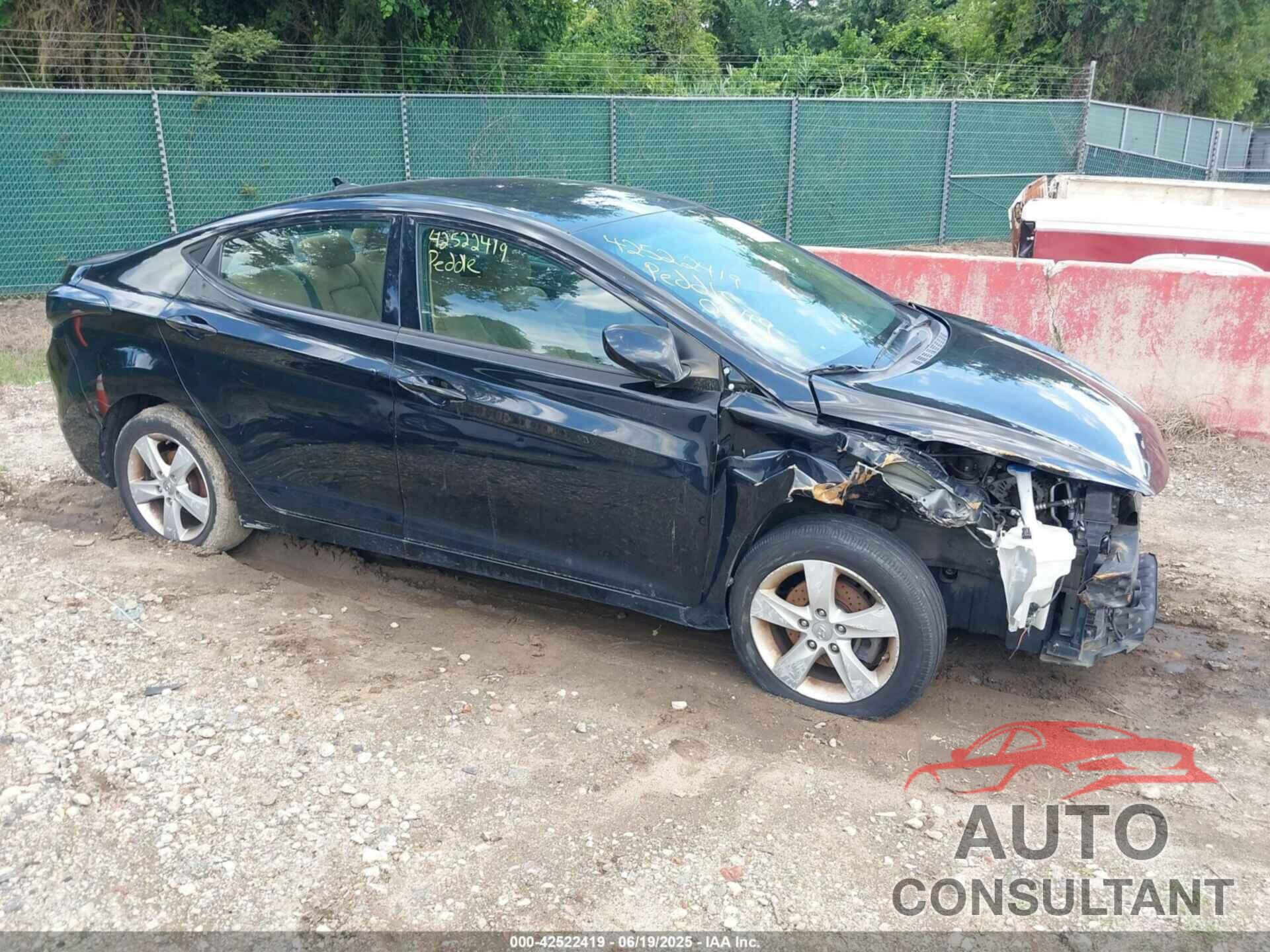 HYUNDAI ELANTRA 2013 - 5NPDH4AE2DH292092