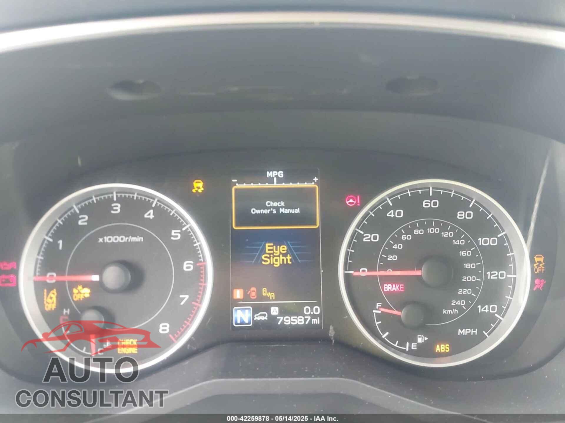 SUBARU ASCENT 2019 - 4S4WMACD3K3444439