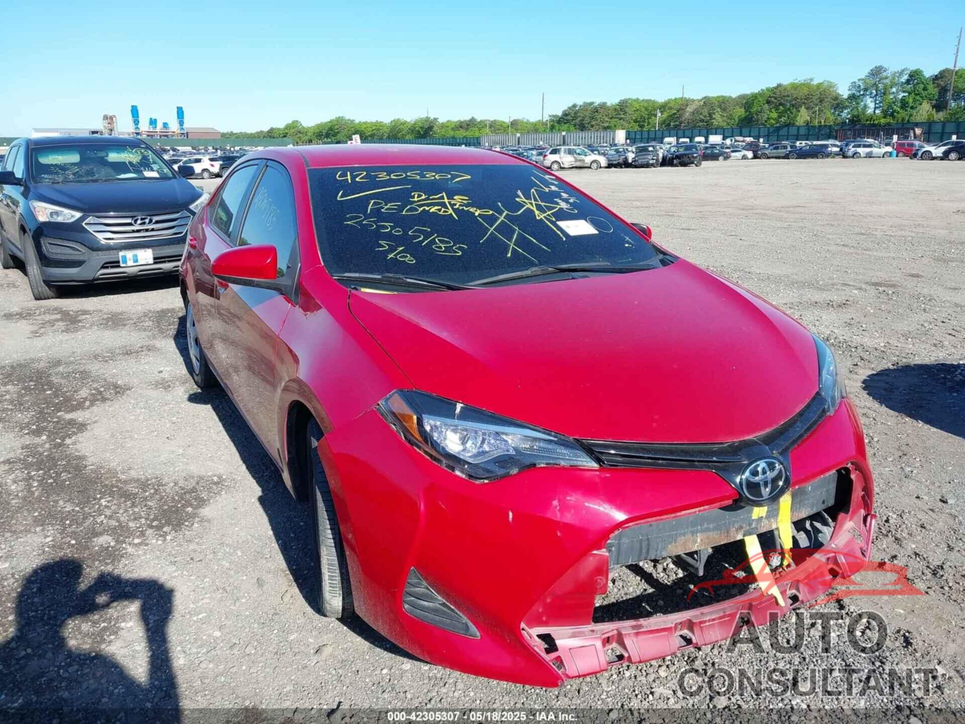 TOYOTA COROLLA 2018 - 2T1BURHE6JC057196