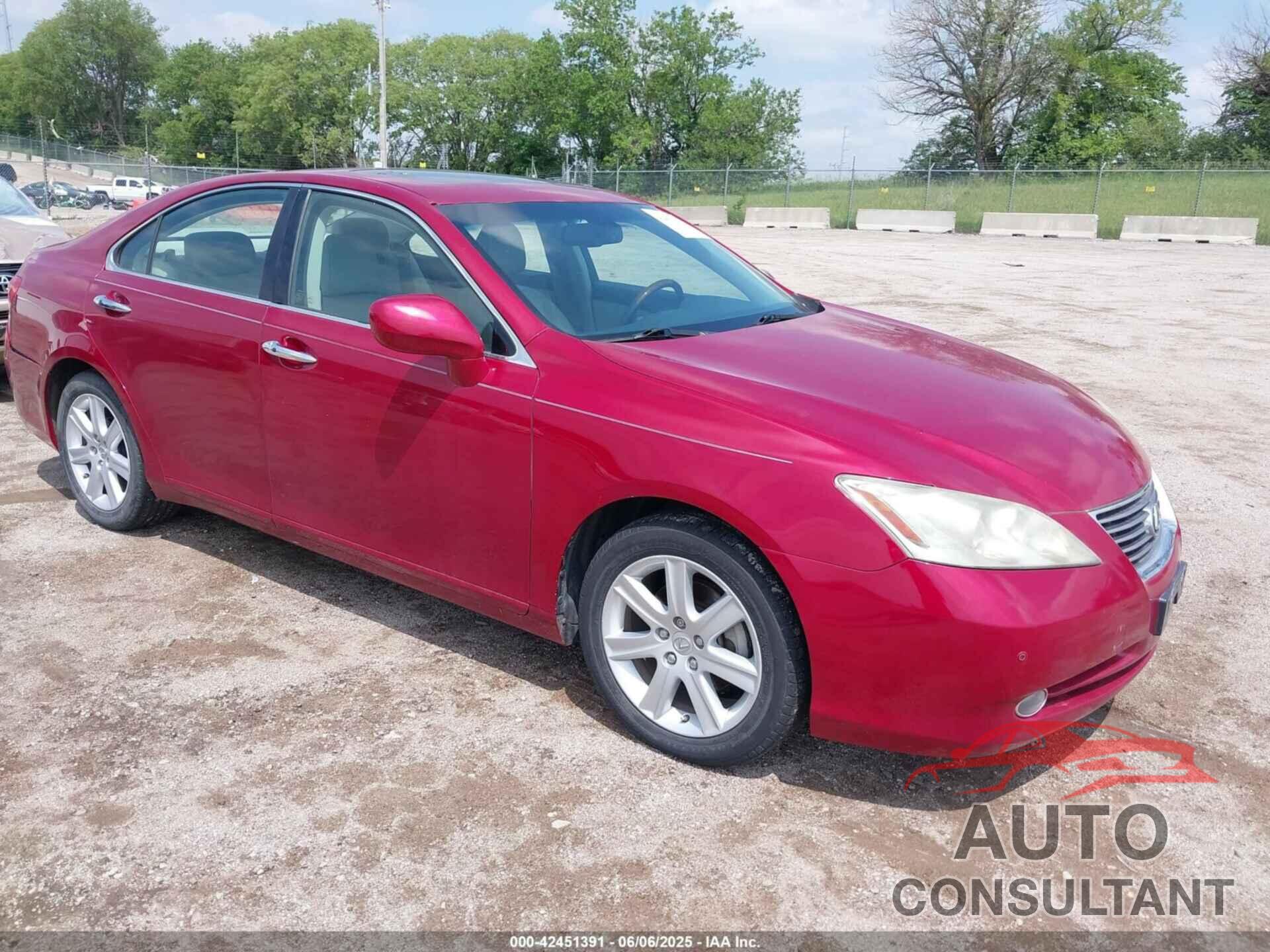 LEXUS ES 350 2009 - JTHBJ46G992289185