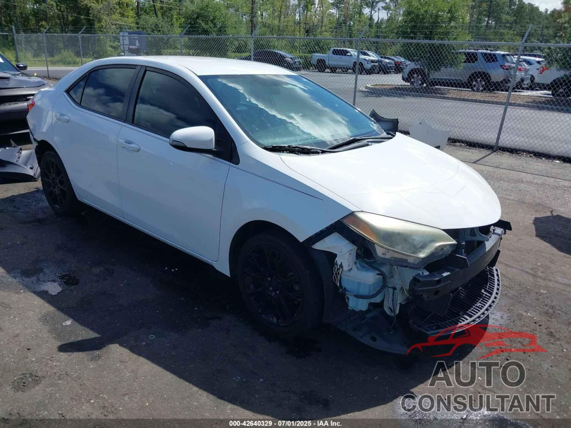 TOYOTA COROLLA 2016 - 2T1BURHEXGC546385