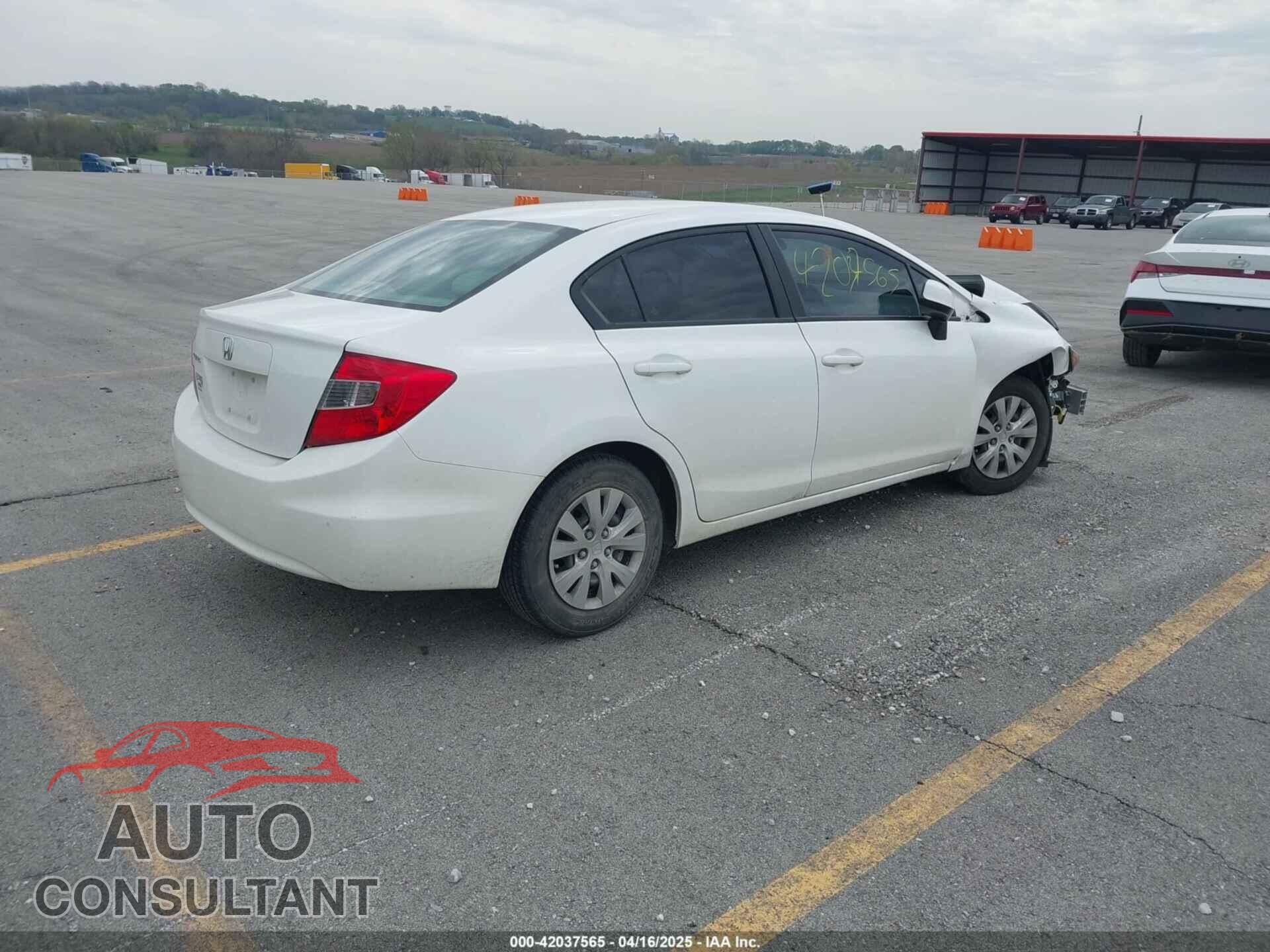 HONDA CIVIC 2012 - 19XFB2F52CE080982