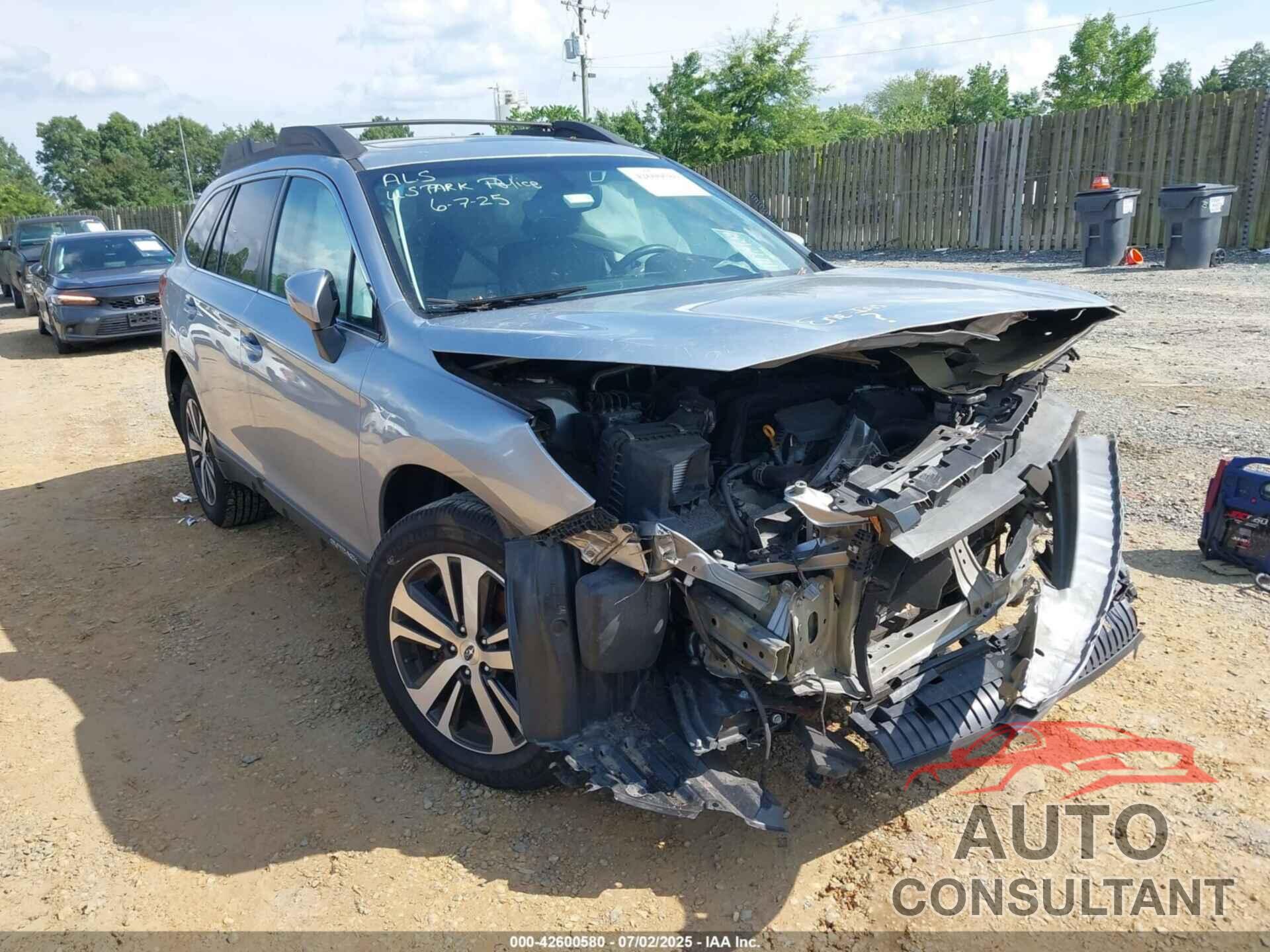 SUBARU OUTBACK 2018 - 4S4BSANC0J3356990