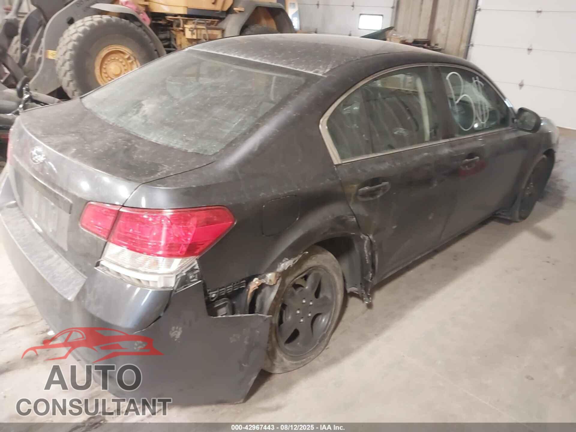 SUBARU LEGACY 2012 - 4S3BMBC69C3040153