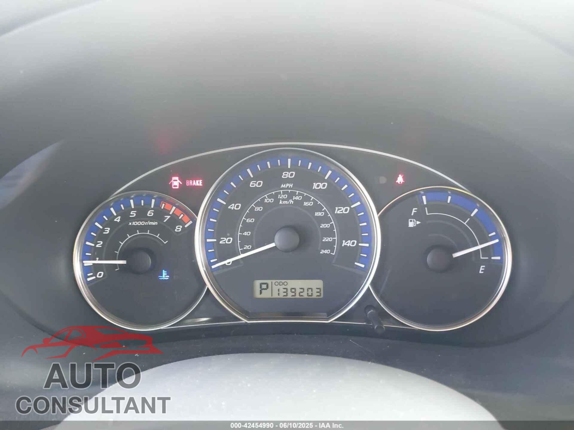 SUBARU FORESTER 2012 - JF2SHADCXCH439127