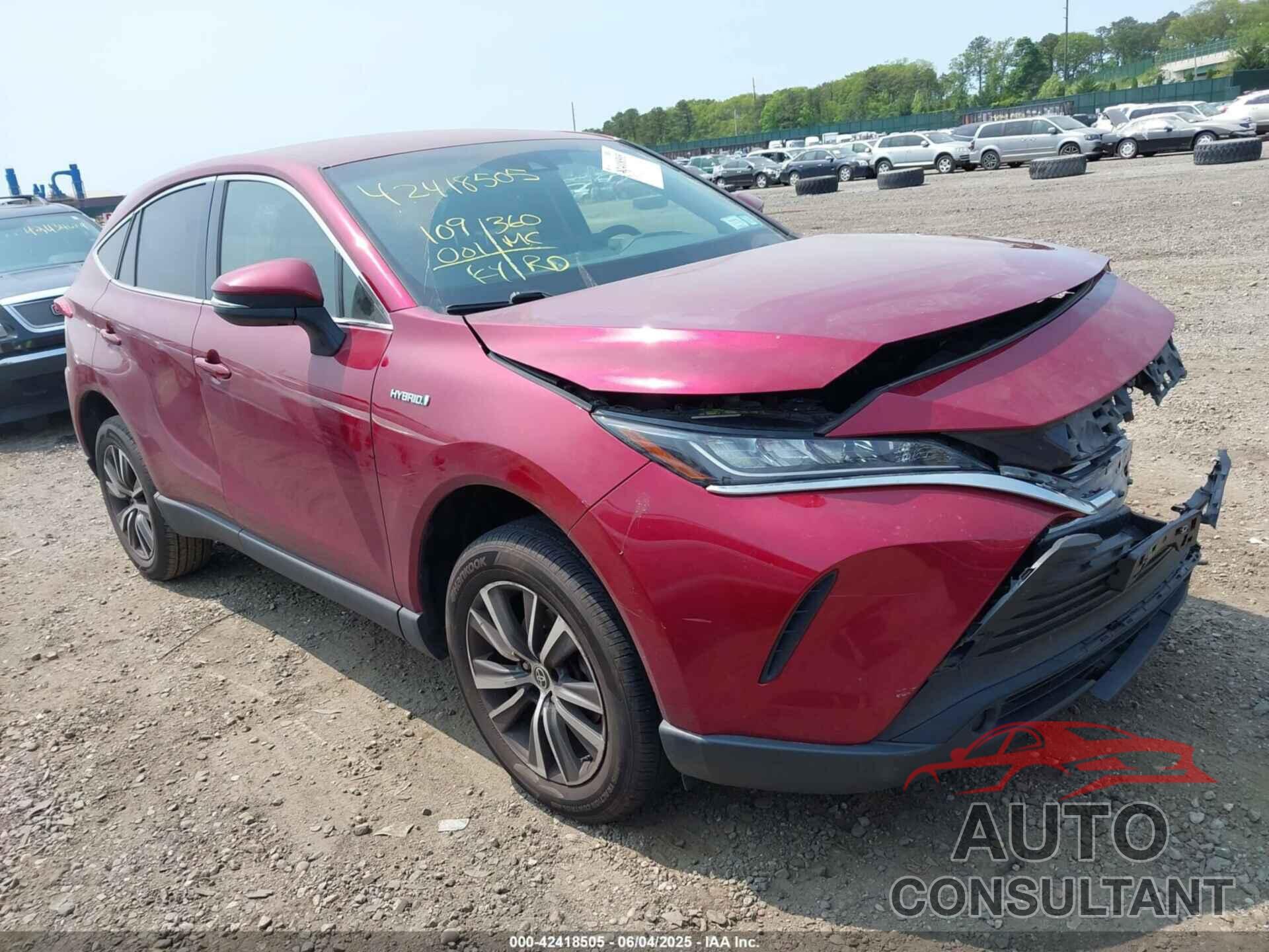 TOYOTA VENZA 2021 - JTEAAAAH3MJ013817