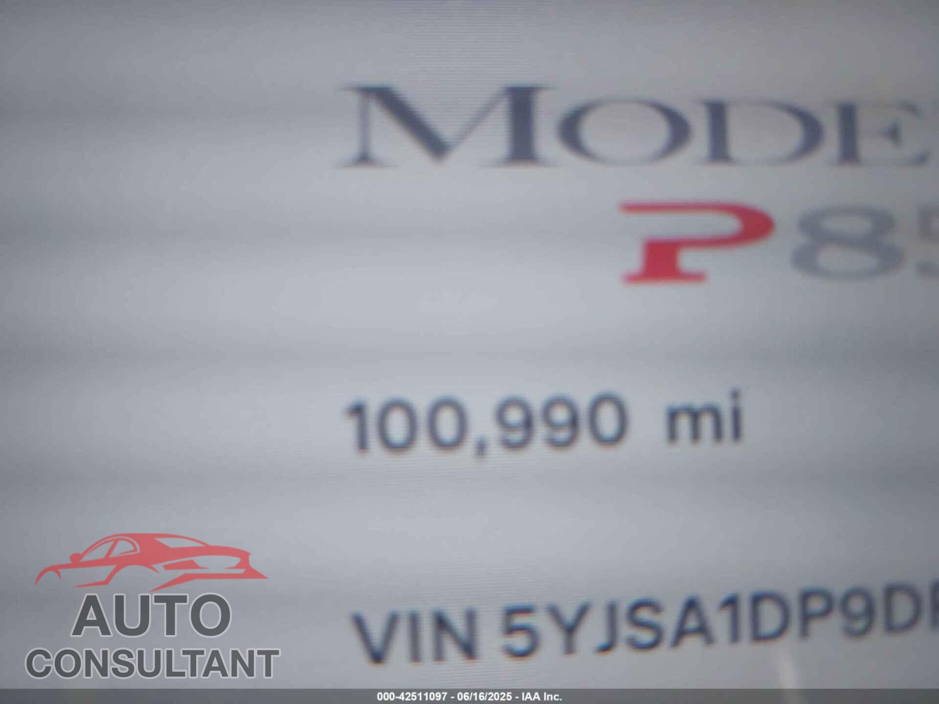TESLA MODEL S 2013 - 5YJSA1DP9DFP06121
