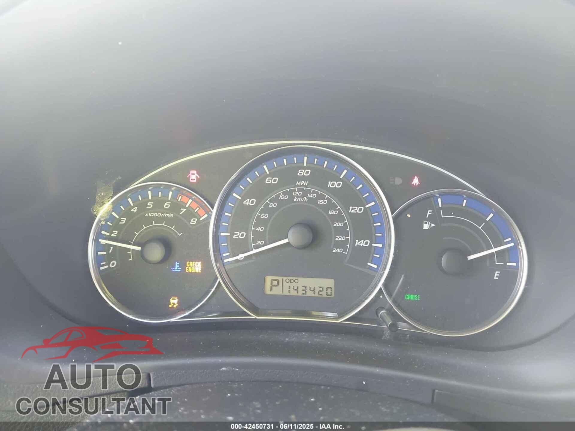 SUBARU FORESTER 2012 - JF2SHABC1CH440704