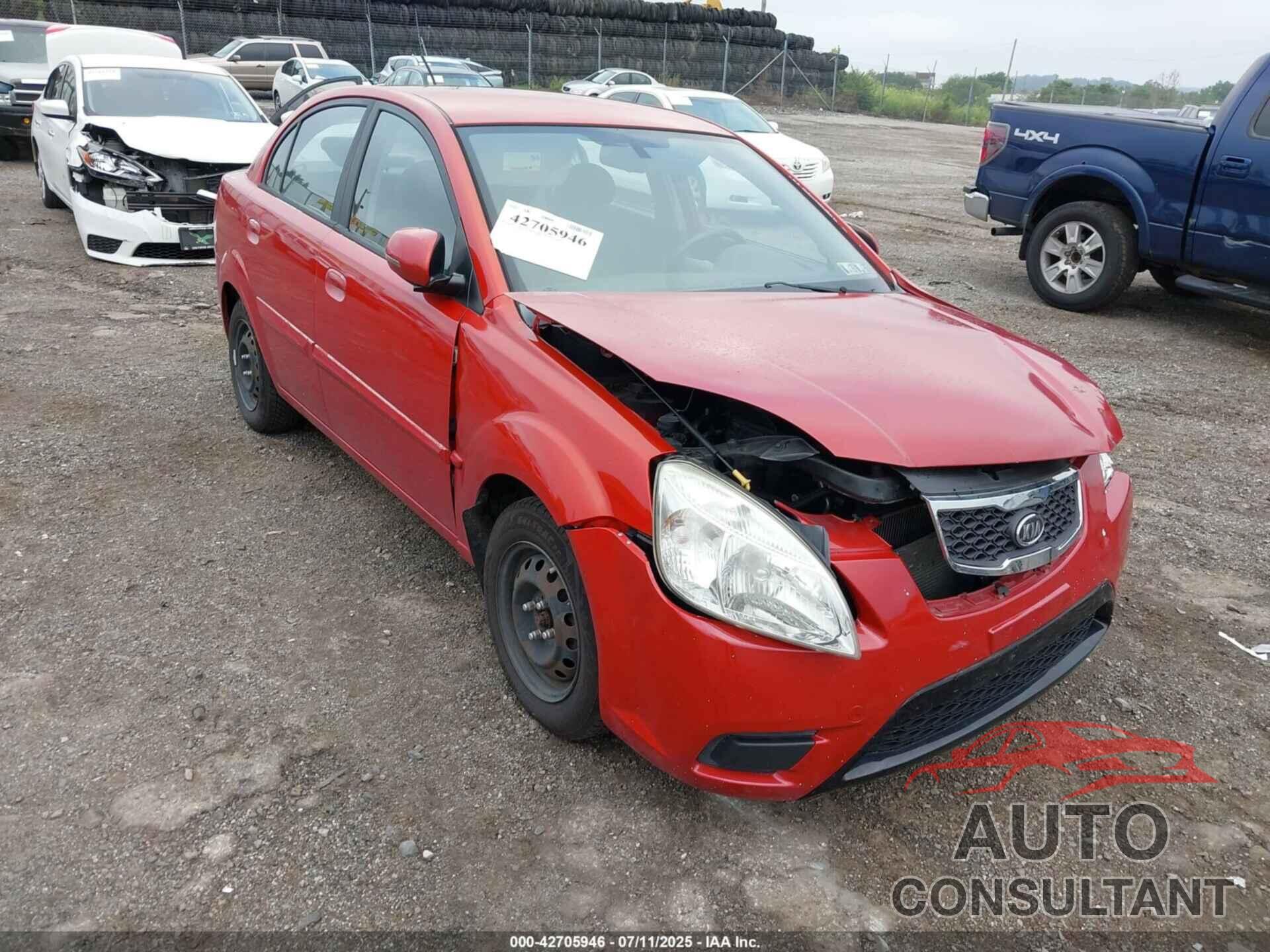 KIA RIO 2011 - KNADH4A34B6926554