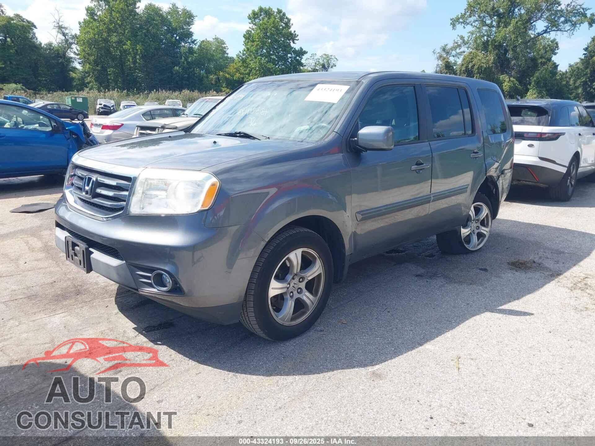 HONDA PILOT 2012 - 5FNYF3H43CB015947