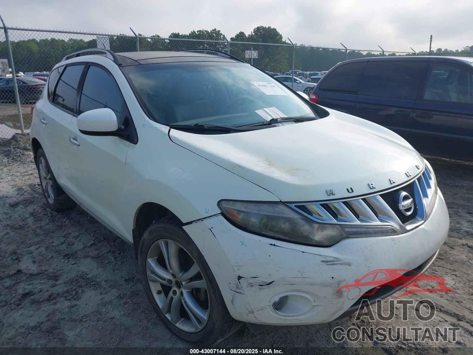 NISSAN MURANO 2010 - JN8AZ1MU3AW020680