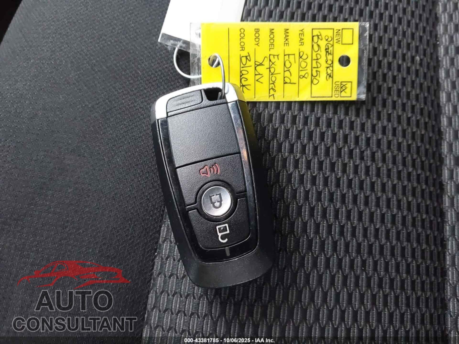 FORD EXPLORER 2018 - 1FM5K7D83JGB59950