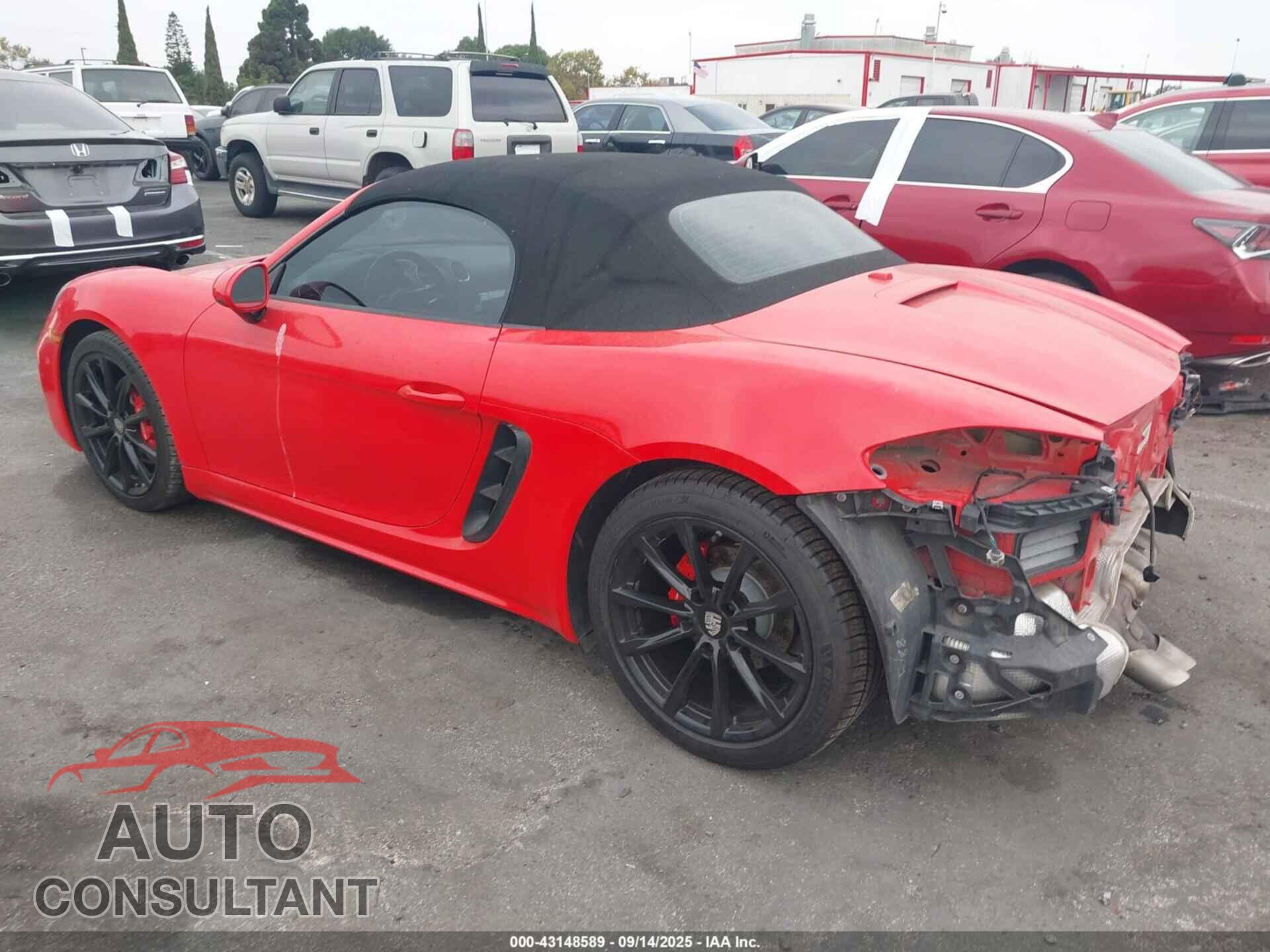 PORSCHE 718 BOXSTER 2017 - WP0CB2A82HS240836