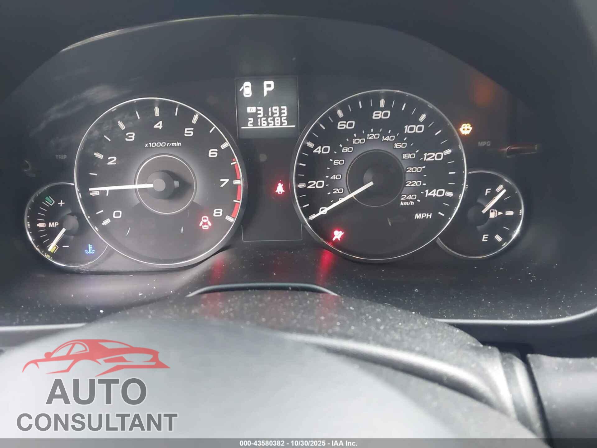 SUBARU OUTBACK 2011 - 4S4BRBCC8B3339151