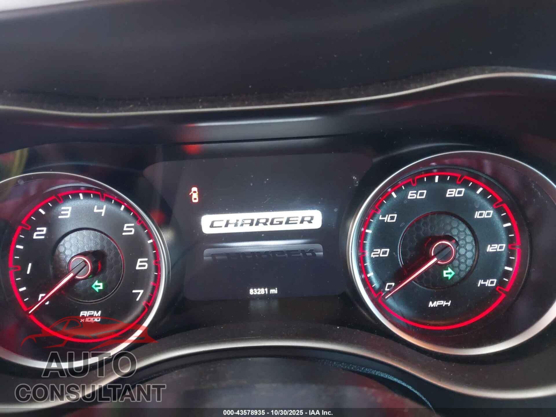 DODGE CHARGER 2019 - 2C3CDXBG8KH711338