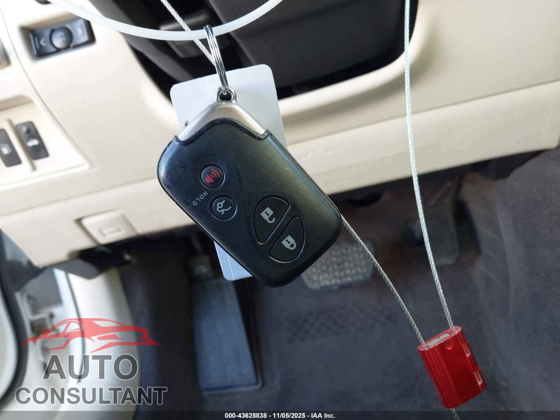 LEXUS IS 250 2011 - JTHBF5C29B5145642