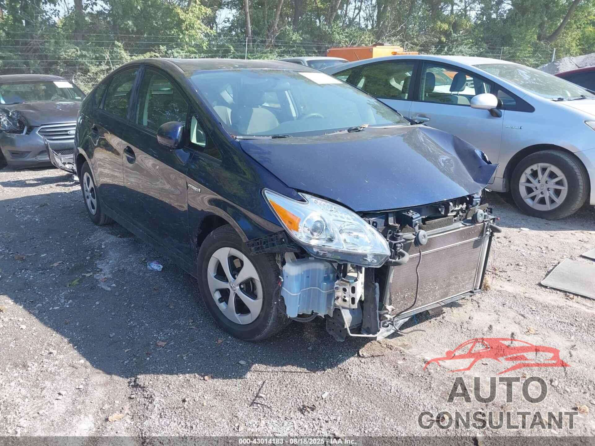 TOYOTA PRIUS 2012 - JTDKN3DU6C1553064