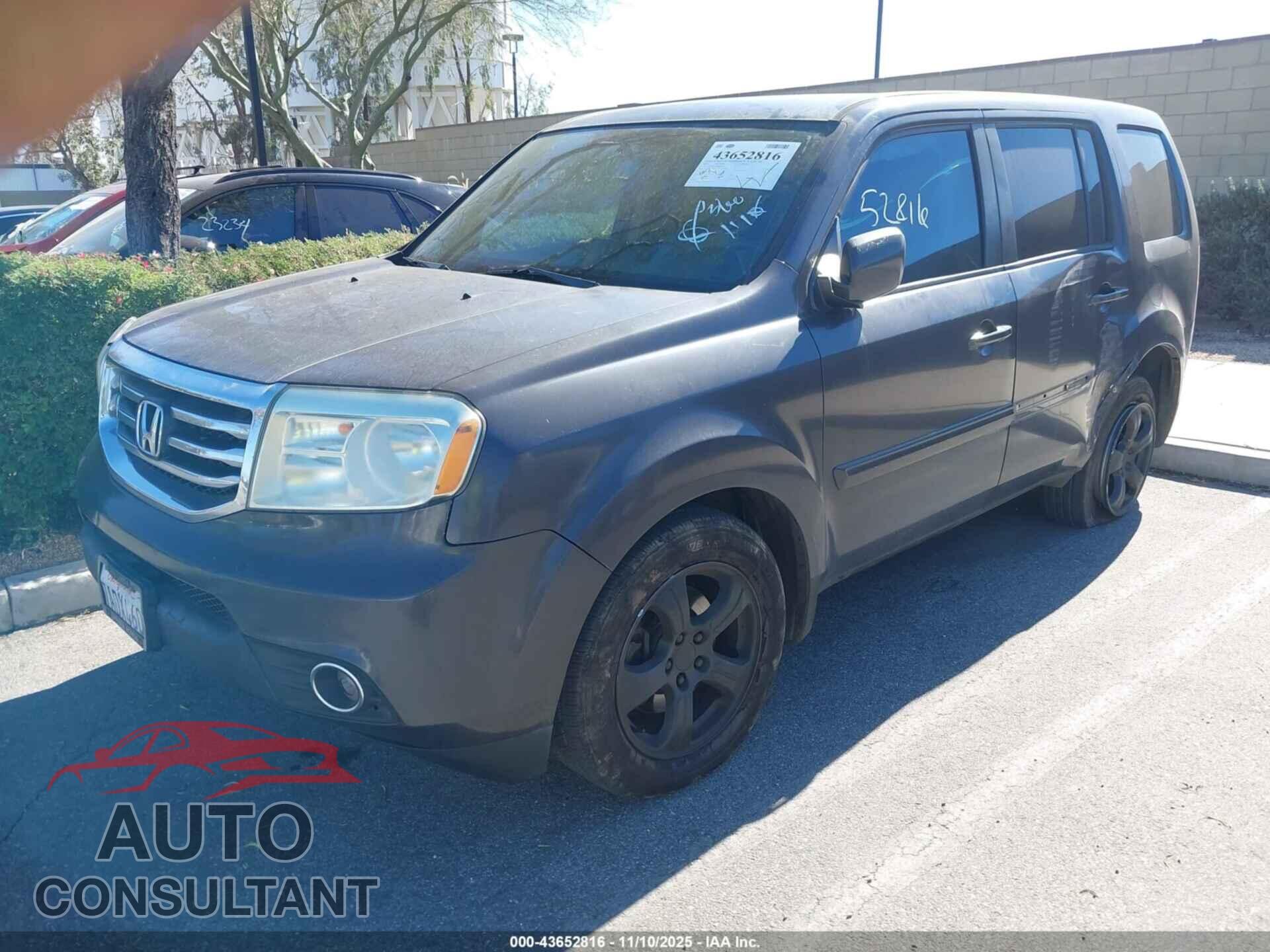 HONDA PILOT 2013 - 5FNYF3H47DB006878