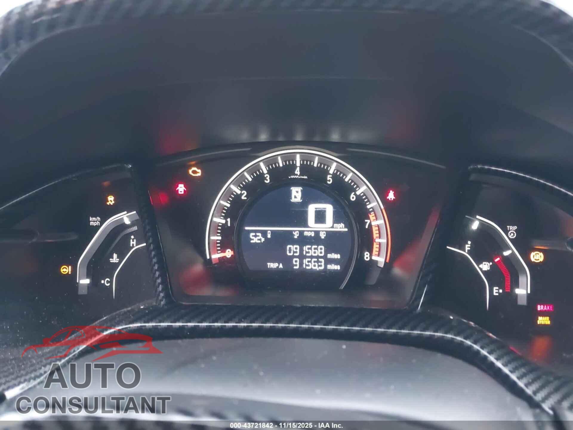 HONDA CIVIC 2017 - 2HGFC2F52HH570557
