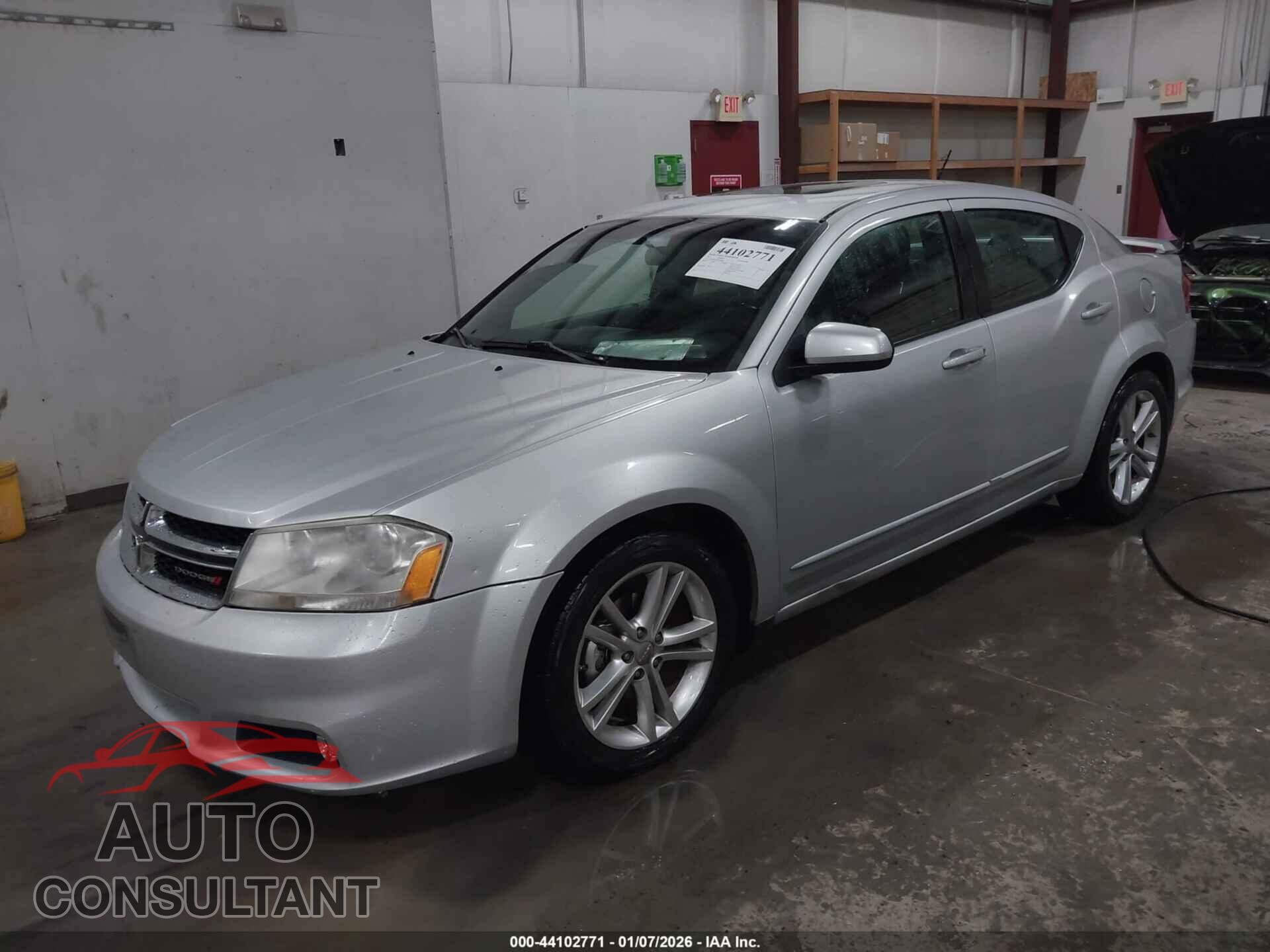 DODGE AVENGER 2012 - 1C3CDZEG0CN309880