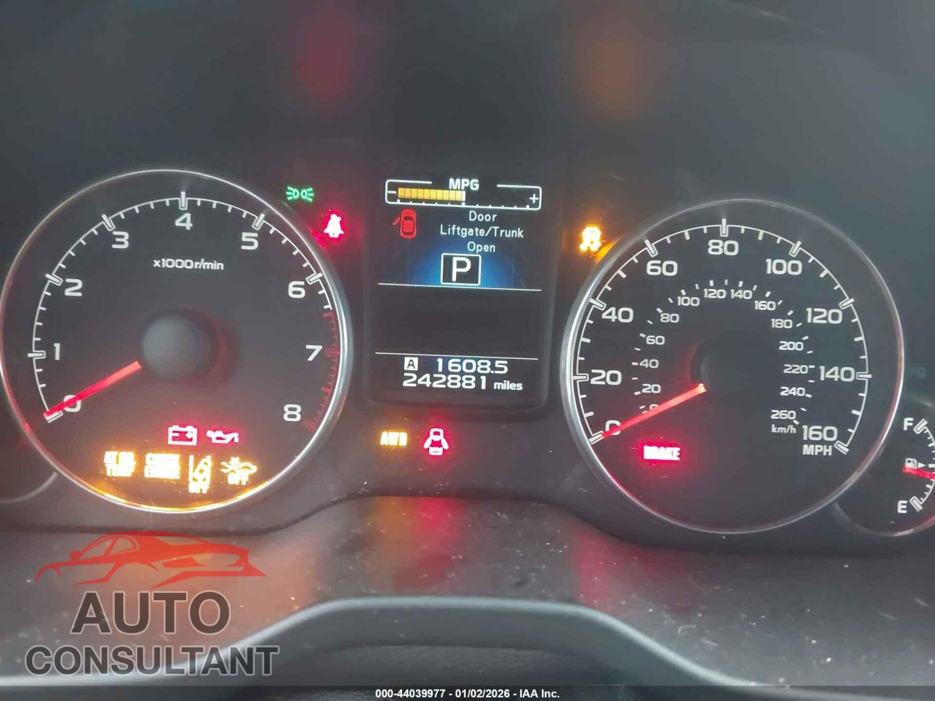 SUBARU OUTBACK 2013 - 4S4BRDPC6D2233196