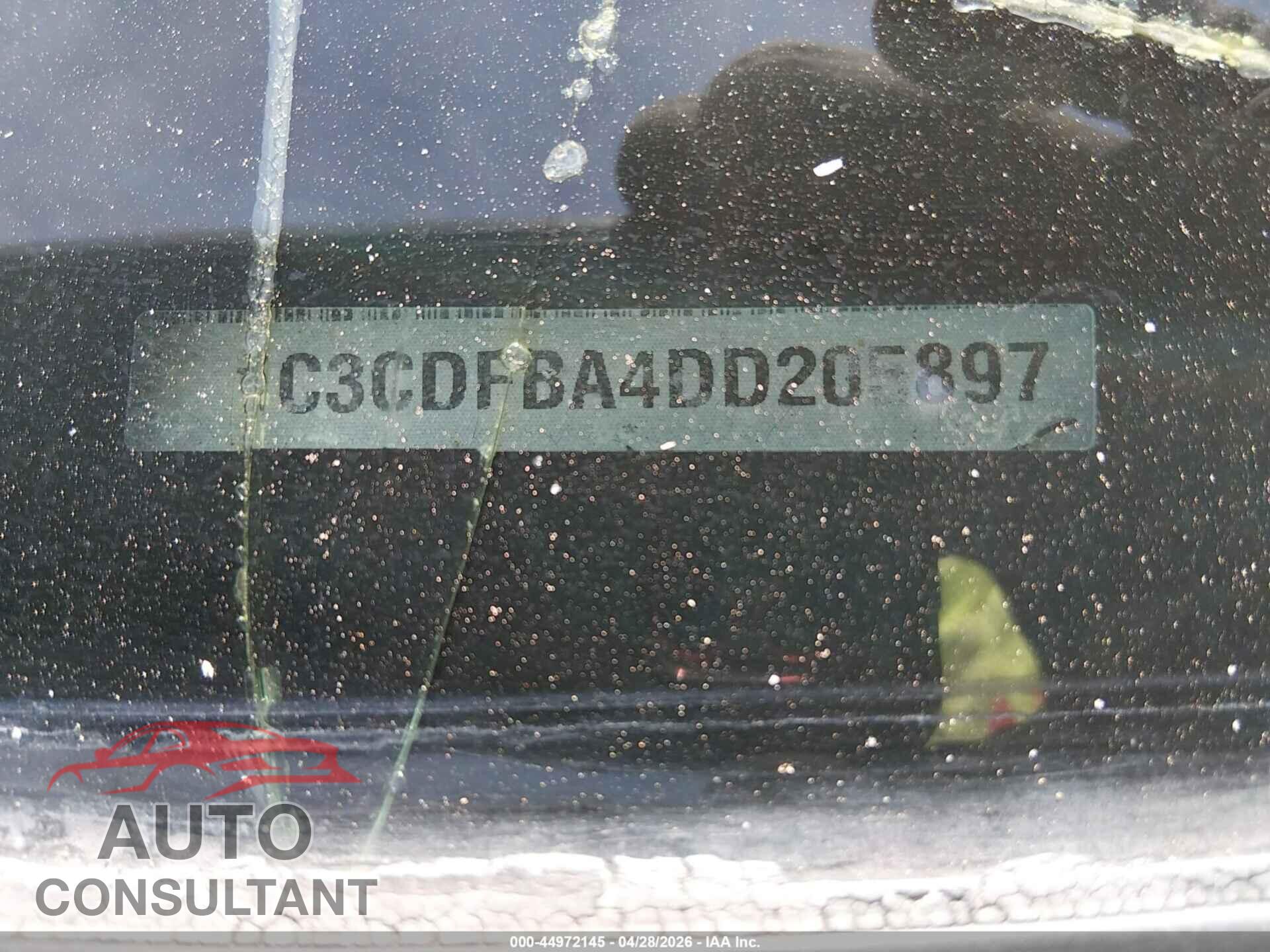 DODGE DART 2013 - 1C3CDFBA4DD205897