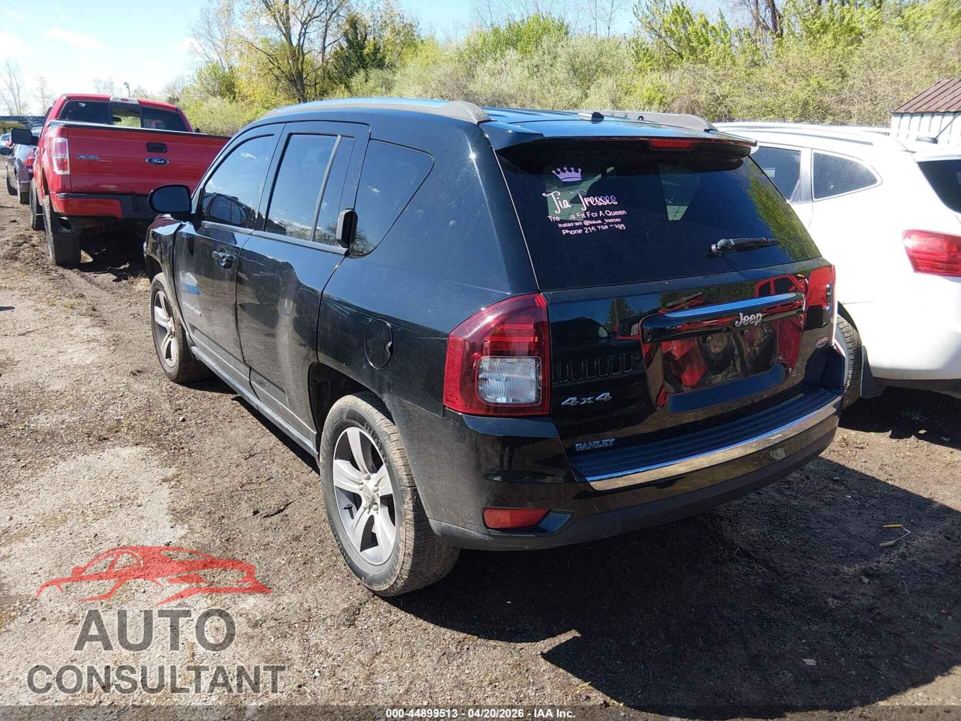 JEEP COMPASS 2017 - 1C4NJDEB7HD168212