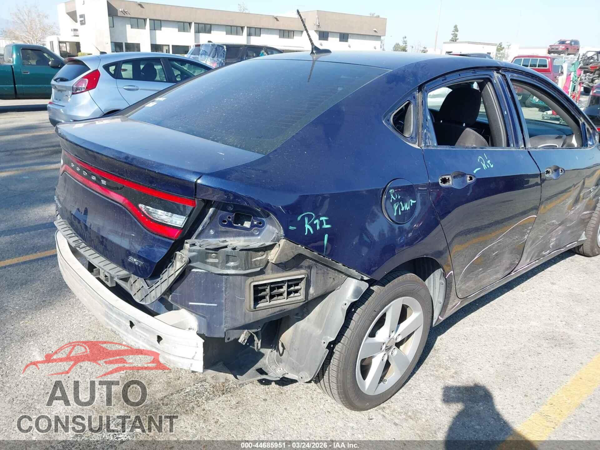 DODGE DART 2015 - 1C3CDFBB3FD403575