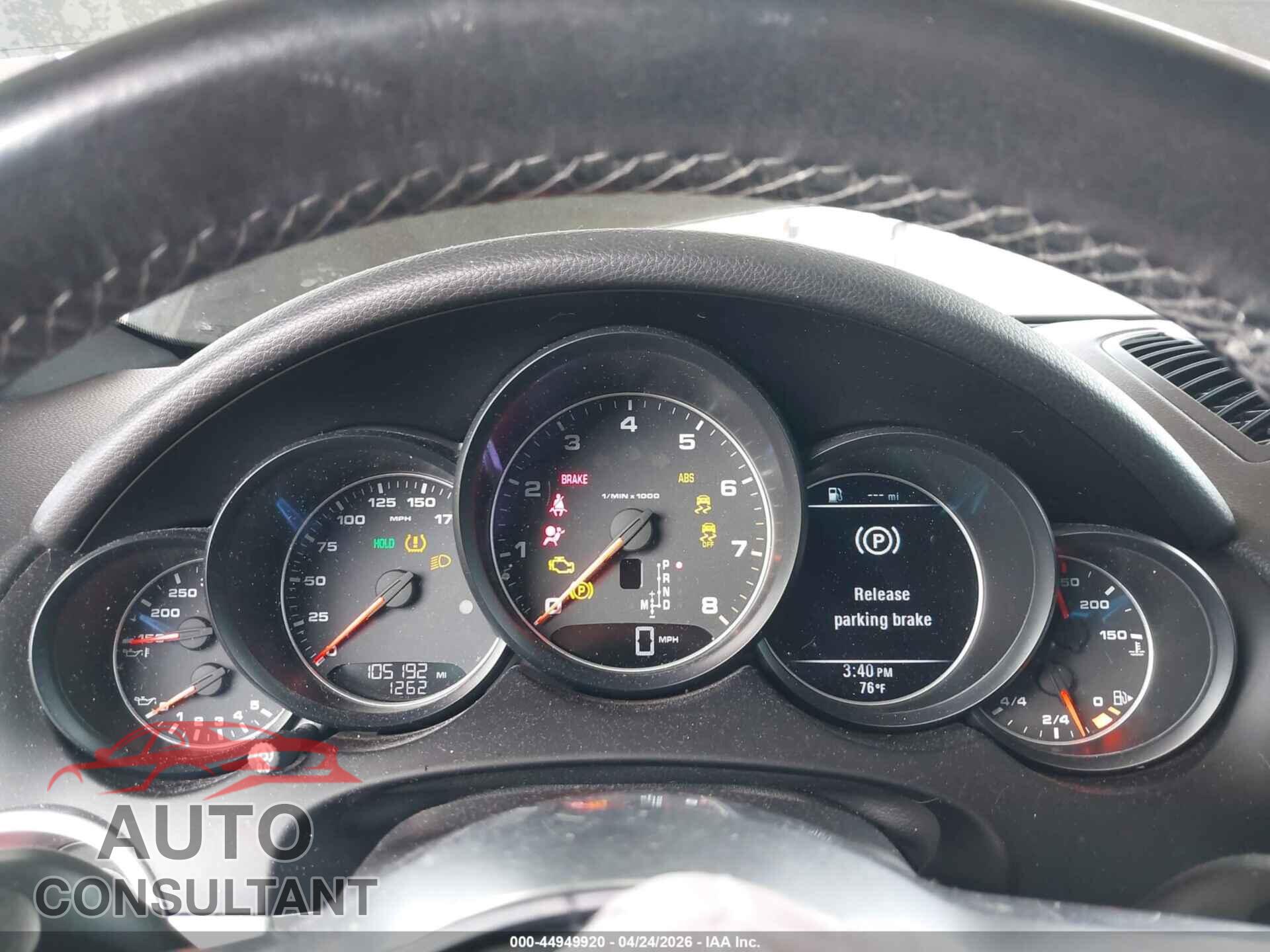 PORSCHE CAYENNE 2017 - WP1AA2A2XHKA82816