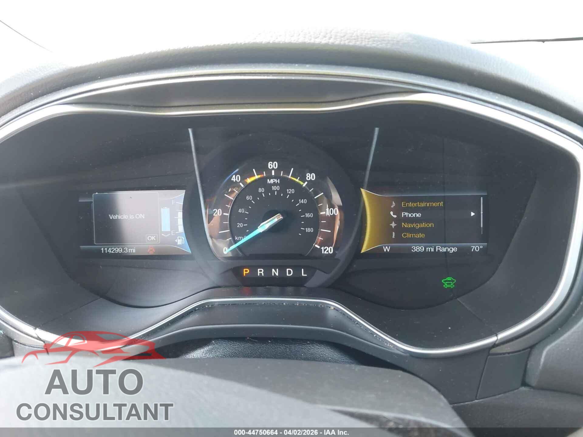 FORD FUSION ENERGI 2016 - 3FA6P0SU2GR363258