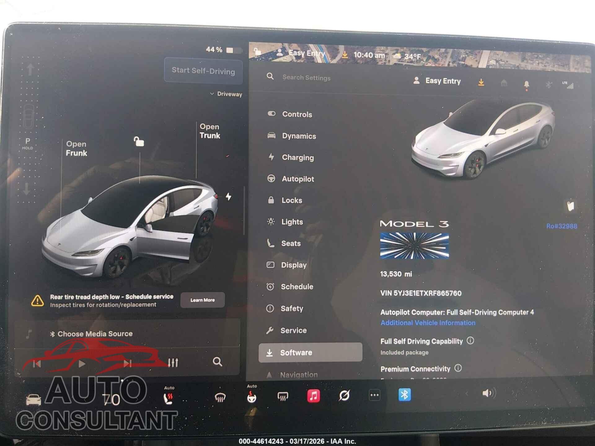 TESLA MODEL 3 2024 - 5YJ3E1ETXRF865760