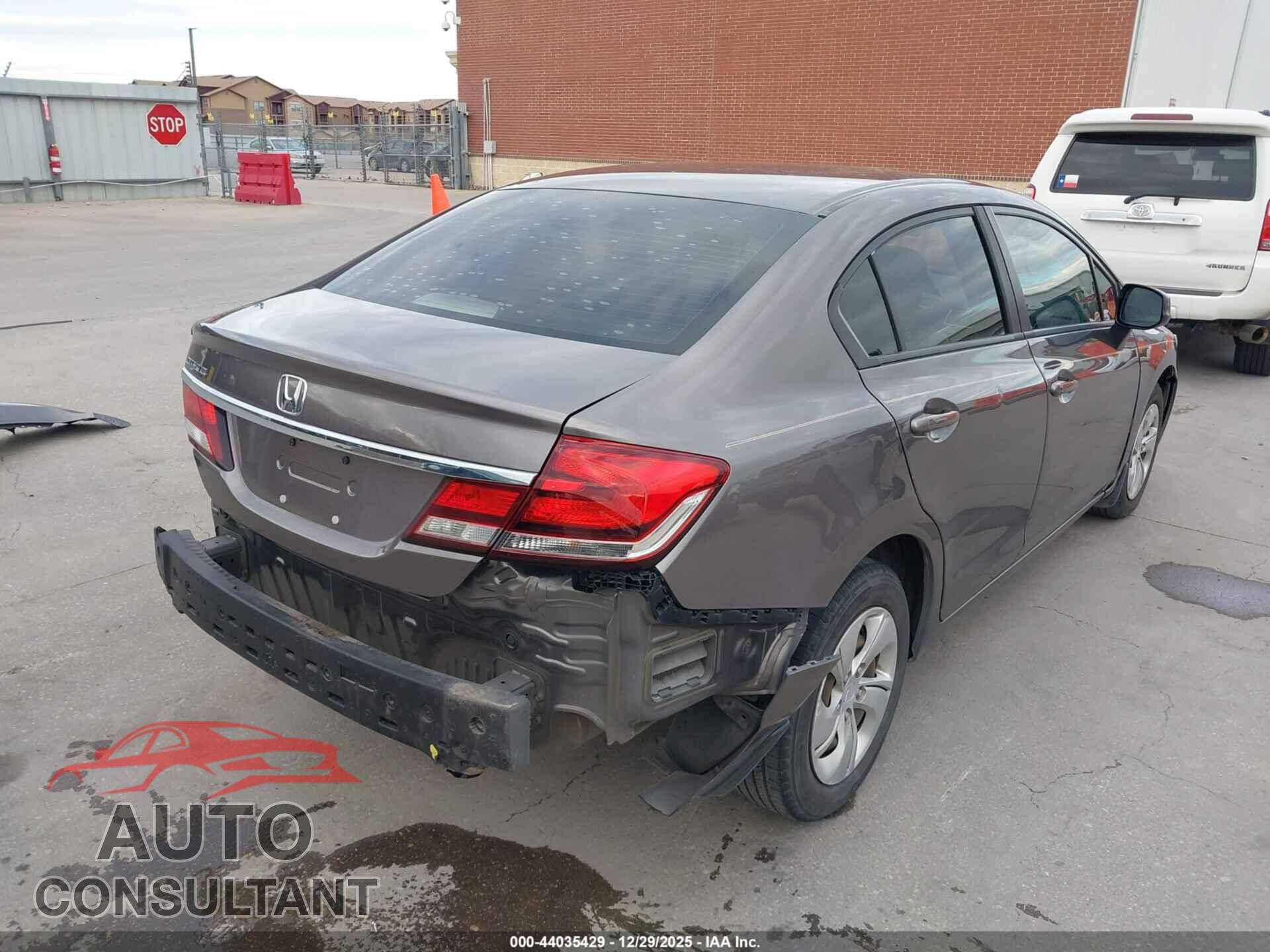 HONDA CIVIC 2013 - 19XFB2F57DE020004