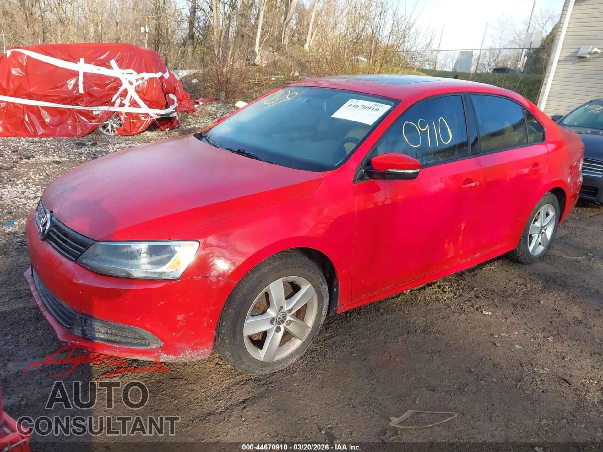 VOLKSWAGEN JETTA 2012 - 3VWLL7AJ9CM425493