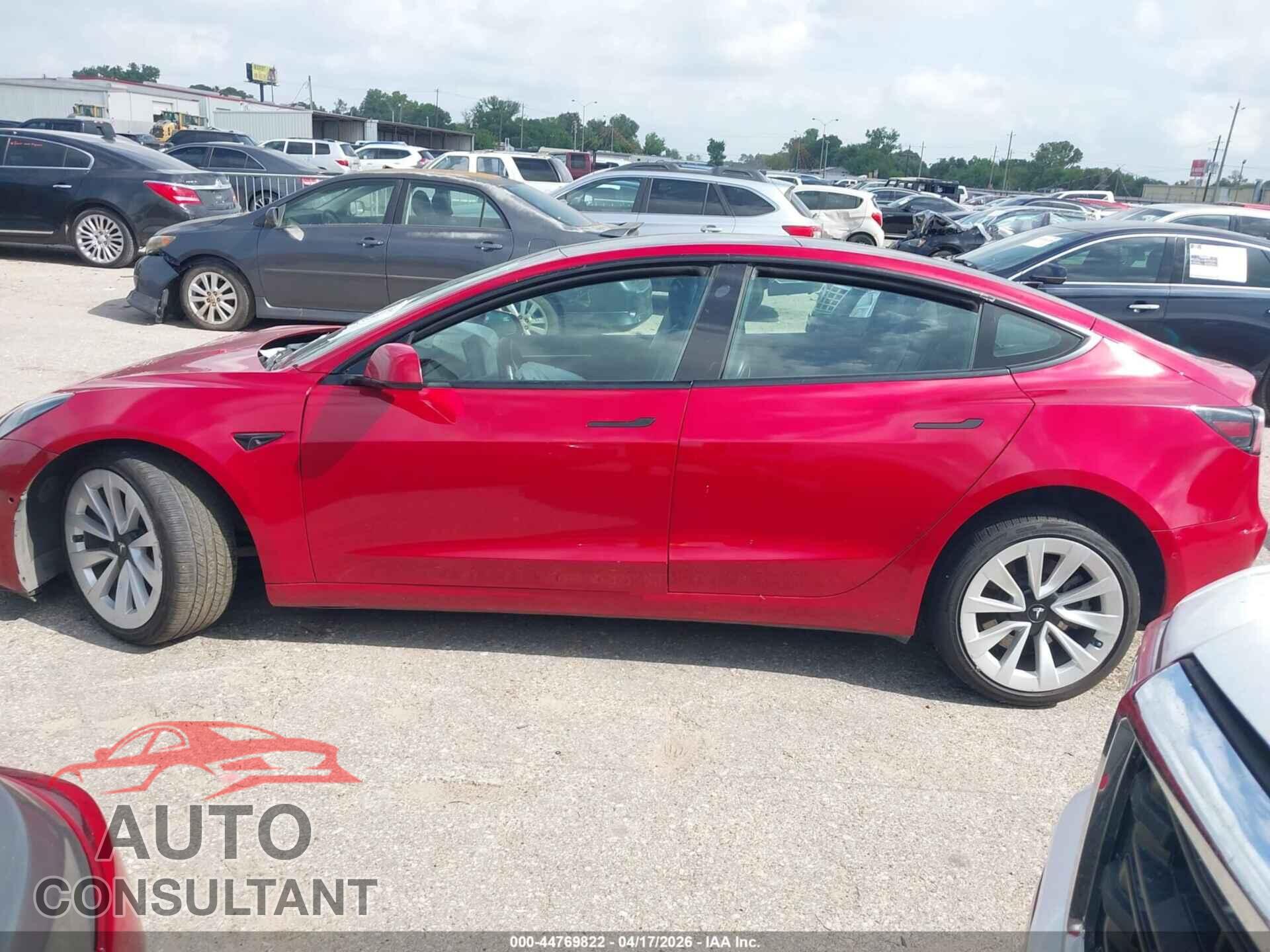 TESLA MODEL 3 2022 - 5YJ3E1EB6NF187977