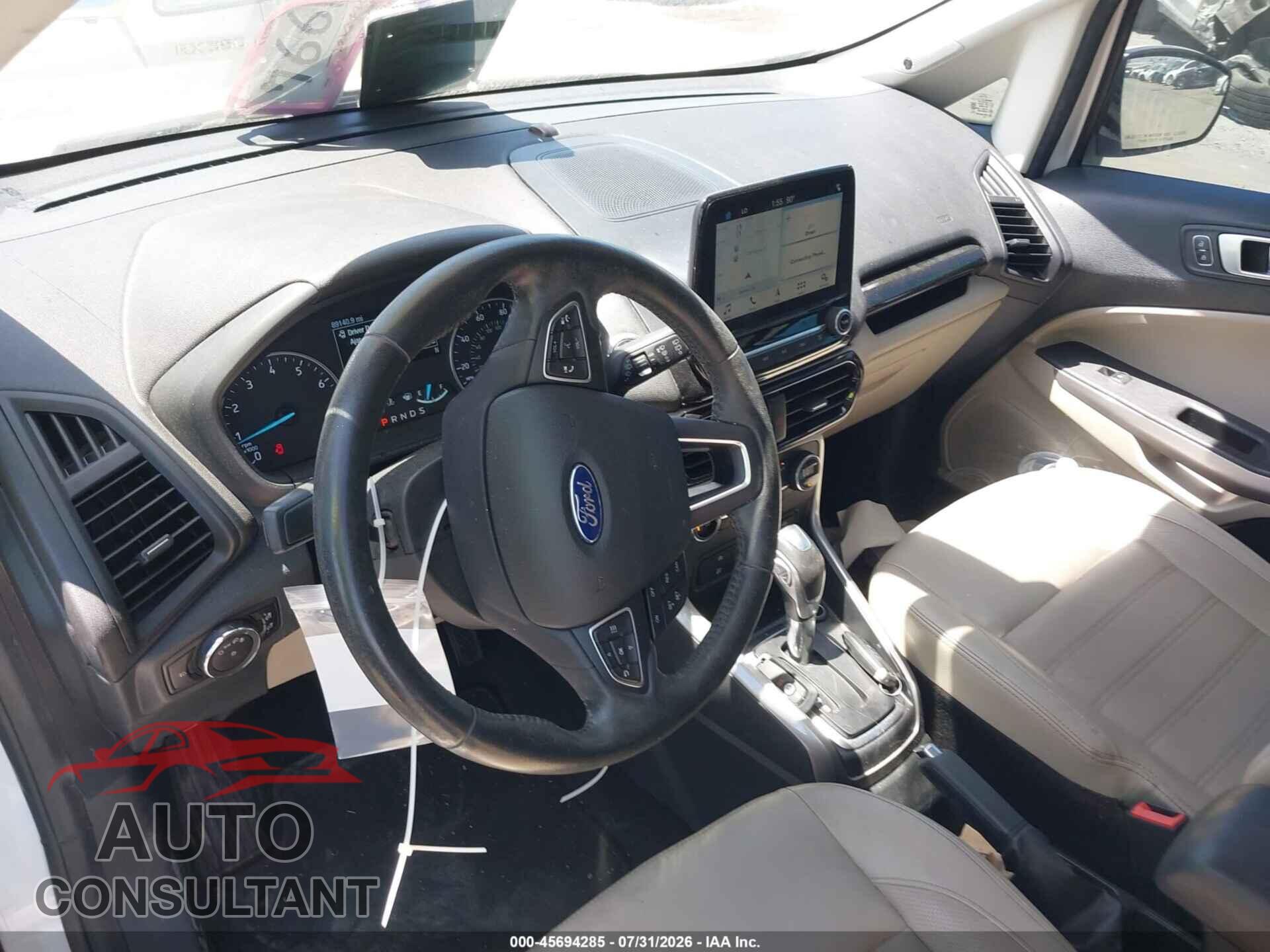FORD ECOSPORT 2019 - MAJ6S3KL4KC309264