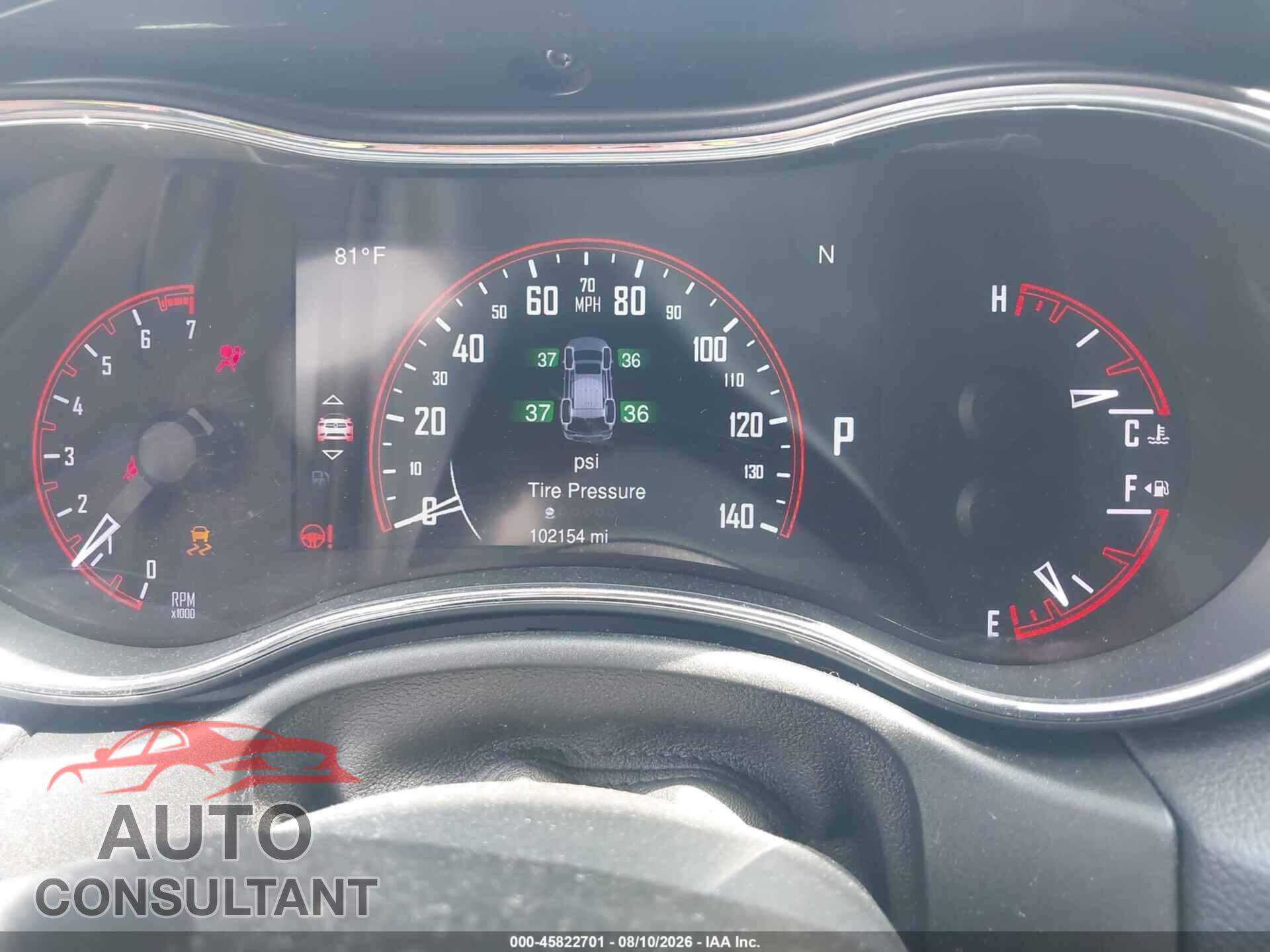 DODGE DURANGO 2015 - 1C4RDJAG8FC709909