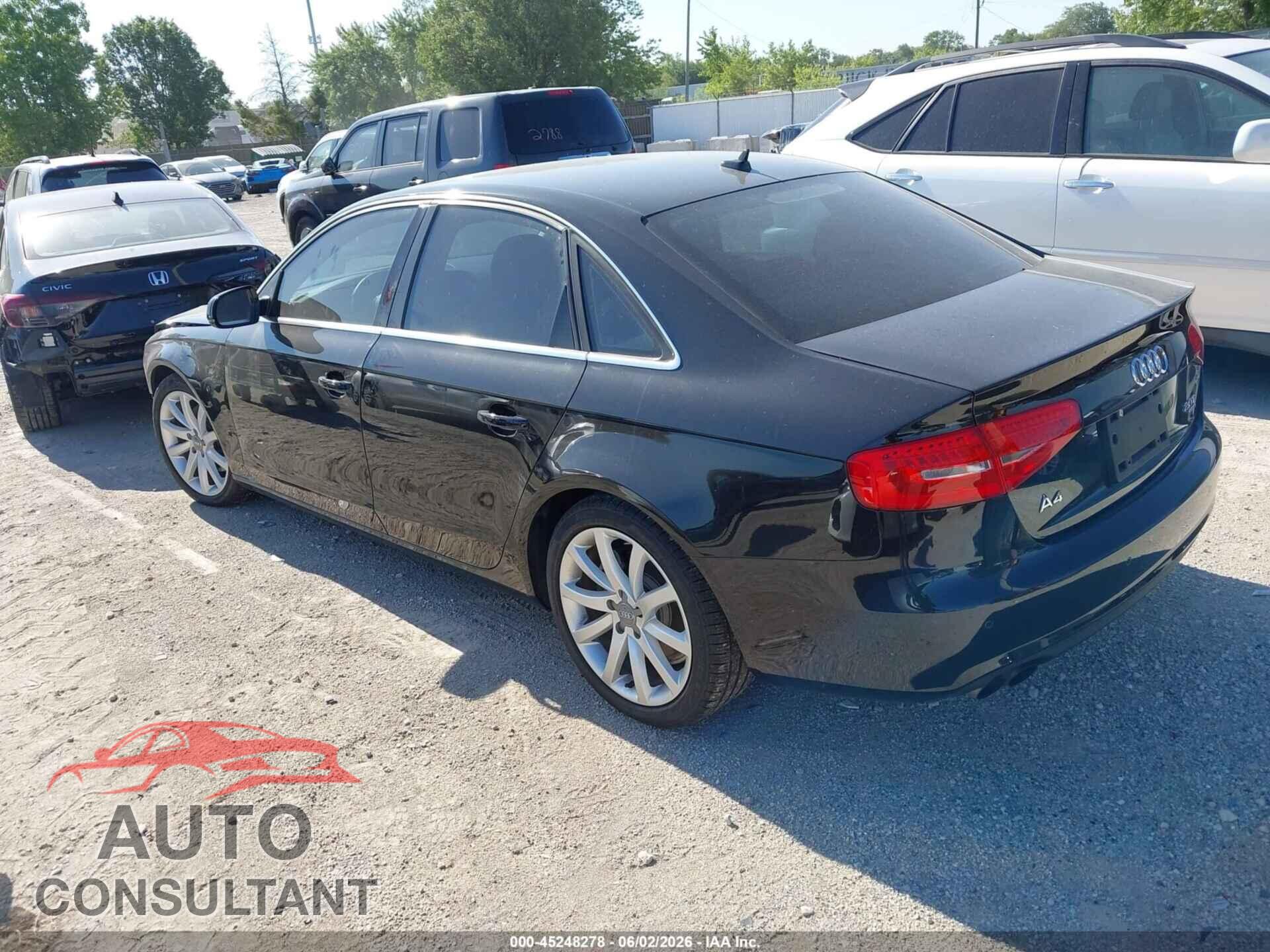 AUDI A4 2013 - WAUKFBFL5DN041654