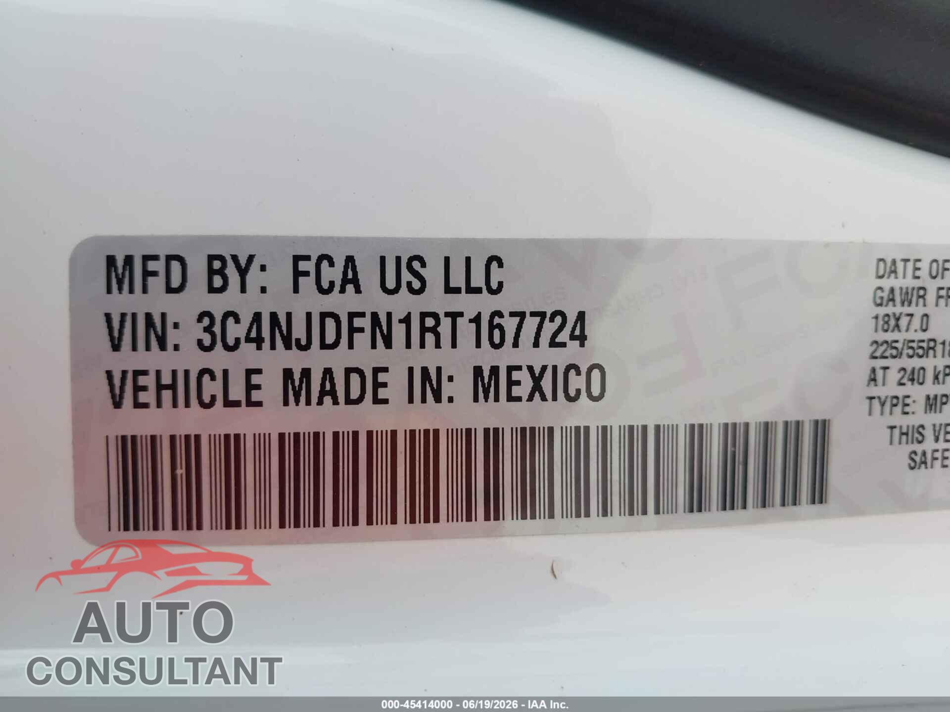 JEEP COMPASS 2024 - 3C4NJDFN1RT167724