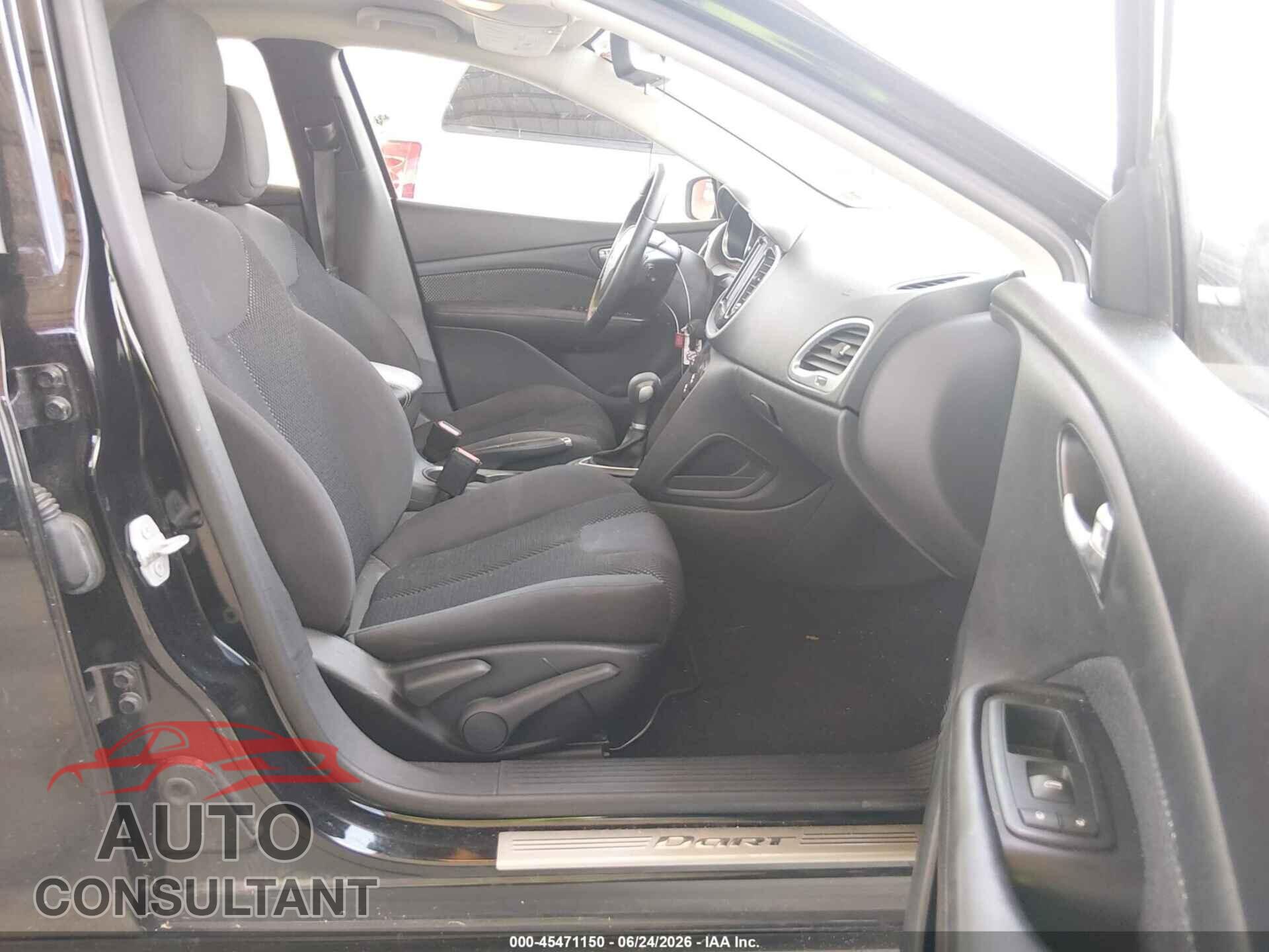 DODGE DART 2015 - 1C3CDFDH3FD407319