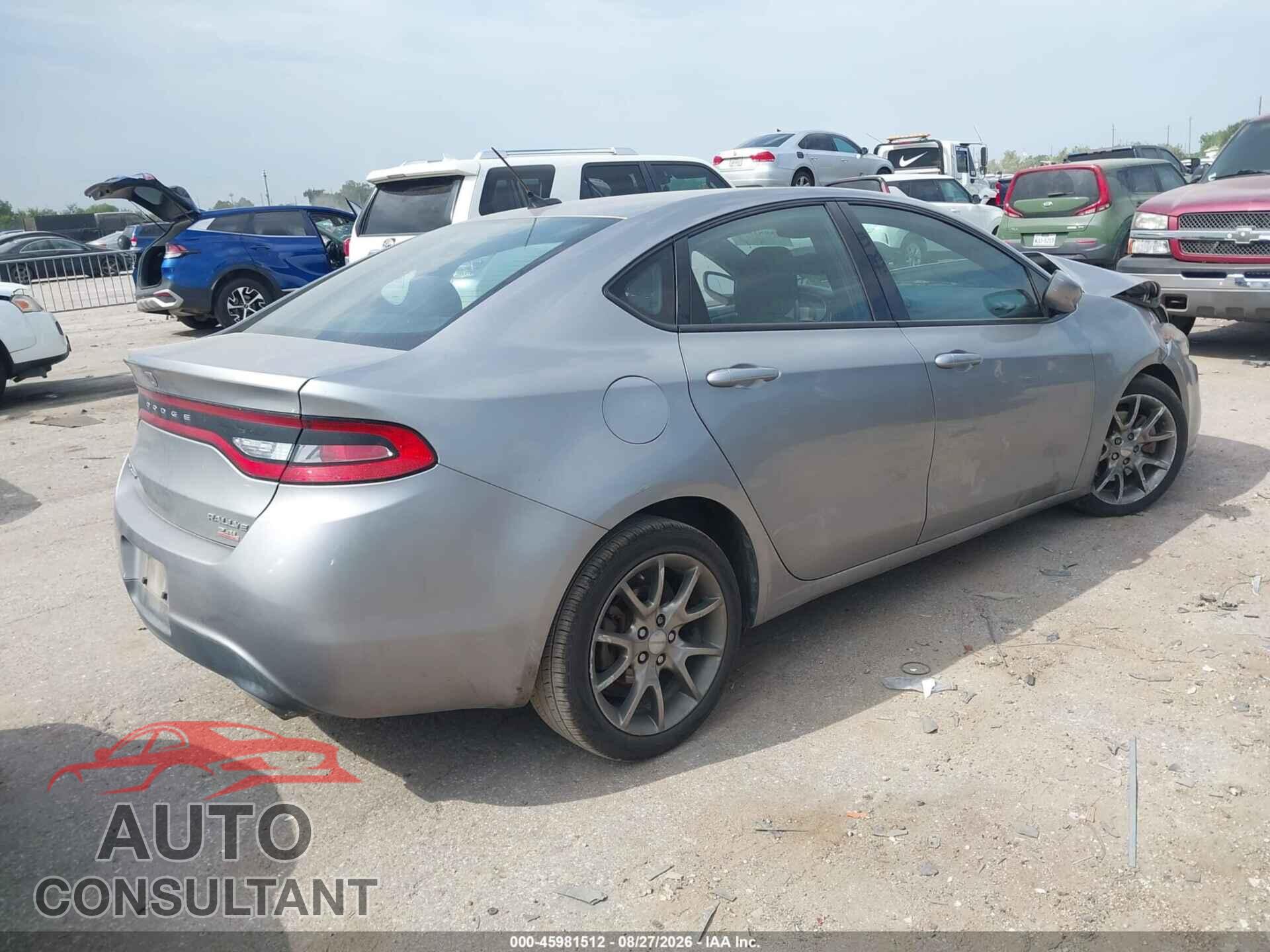 DODGE DART 2014 - 1C3CDFBB7ED851834