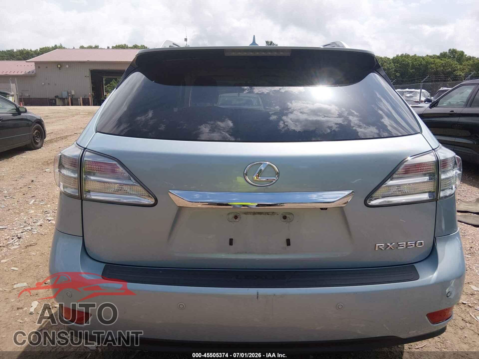 LEXUS RX 350 2011 - 2T2BK1BA7BC094820