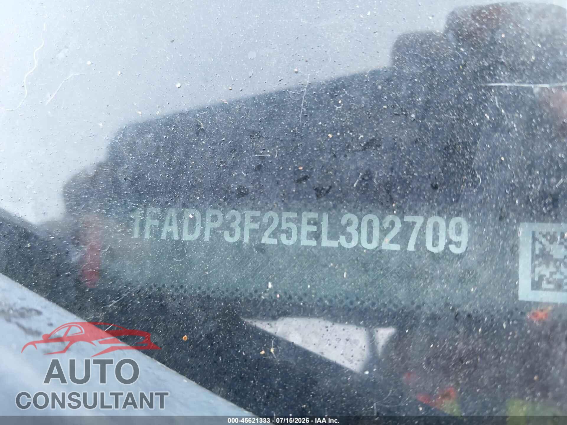 FORD FOCUS 2014 - 1FADP3F25EL302709