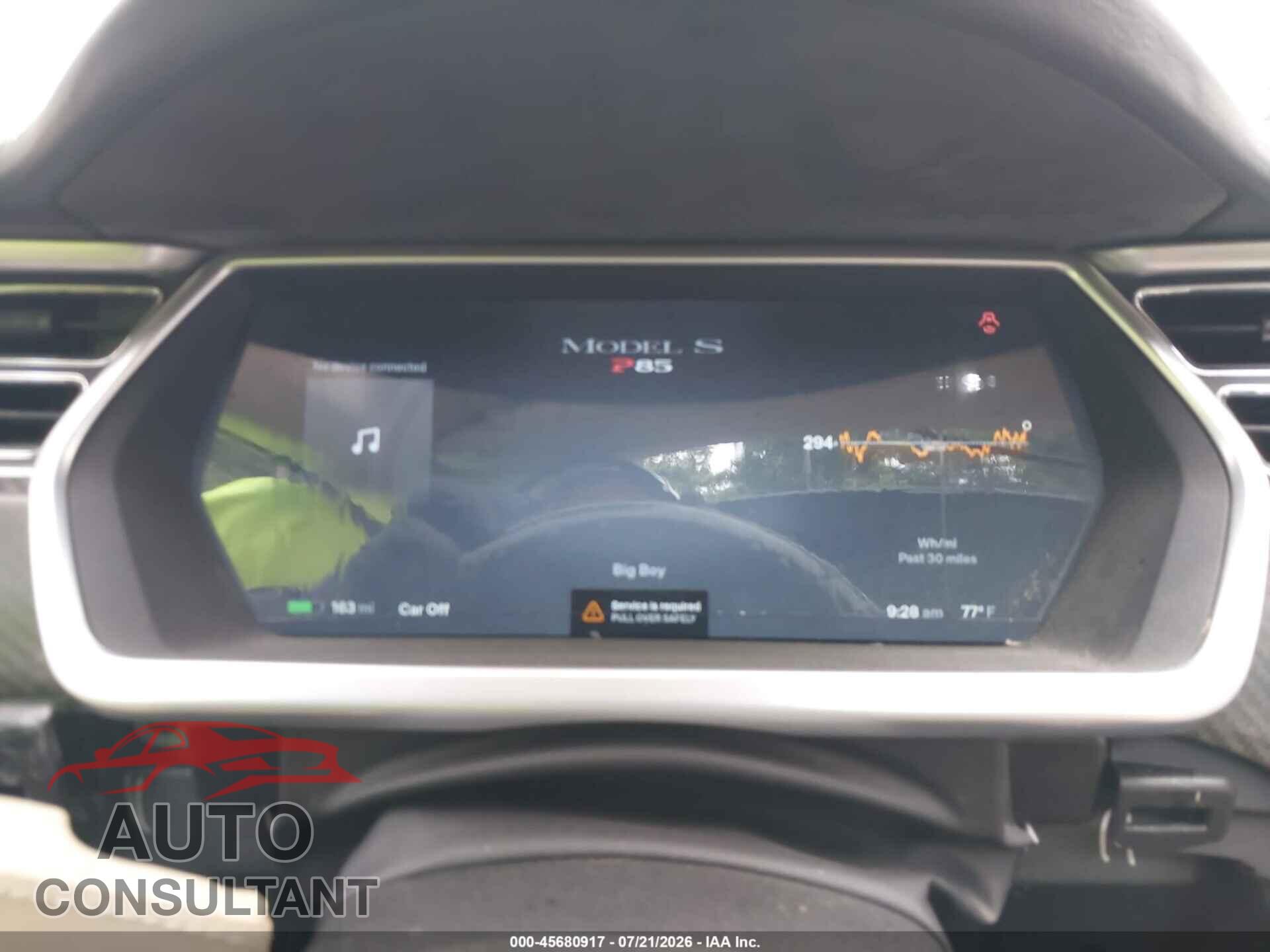TESLA MODEL S 2013 - 5YJSA1CP8DFP09903