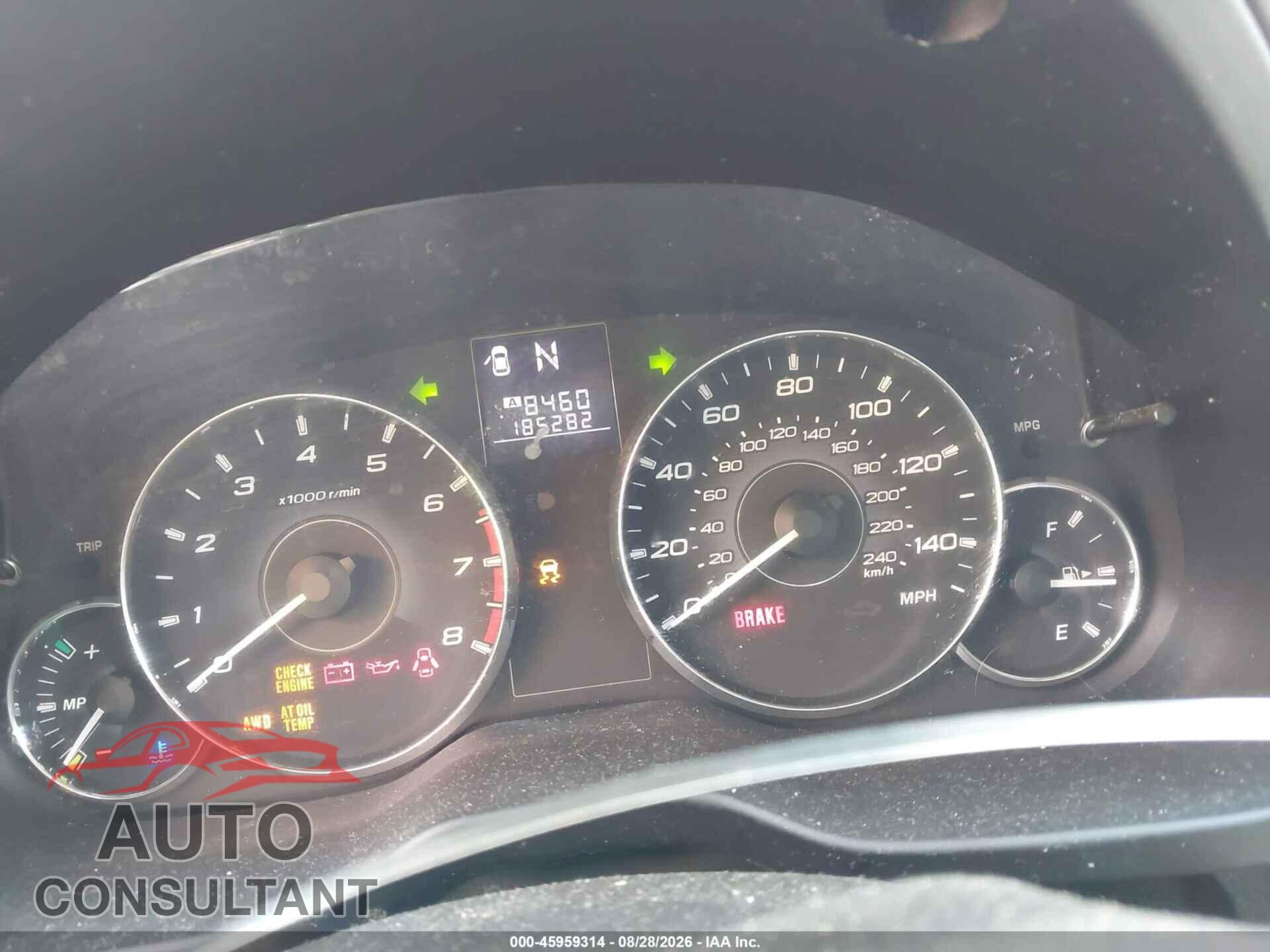 SUBARU OUTBACK 2011 - 4S4BRBLC7B3340467