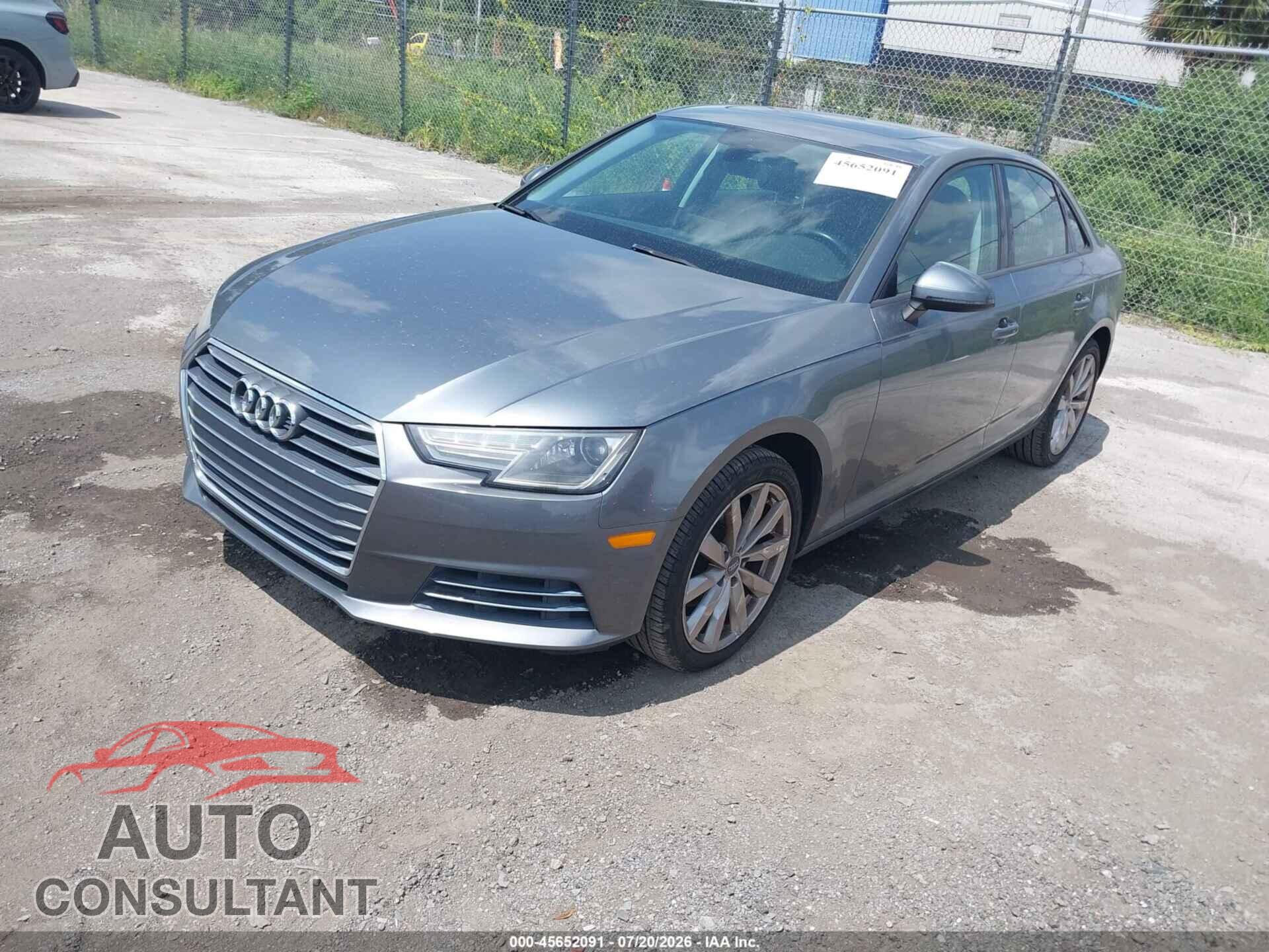 AUDI A4 2017 - WAUGMAF44HN048308
