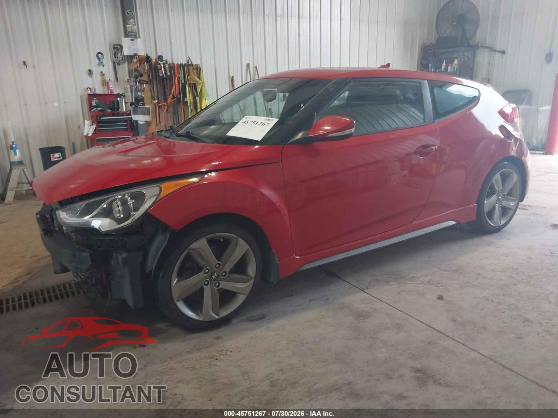 HYUNDAI VELOSTER 2014 - KMHTC6AE9EU191561