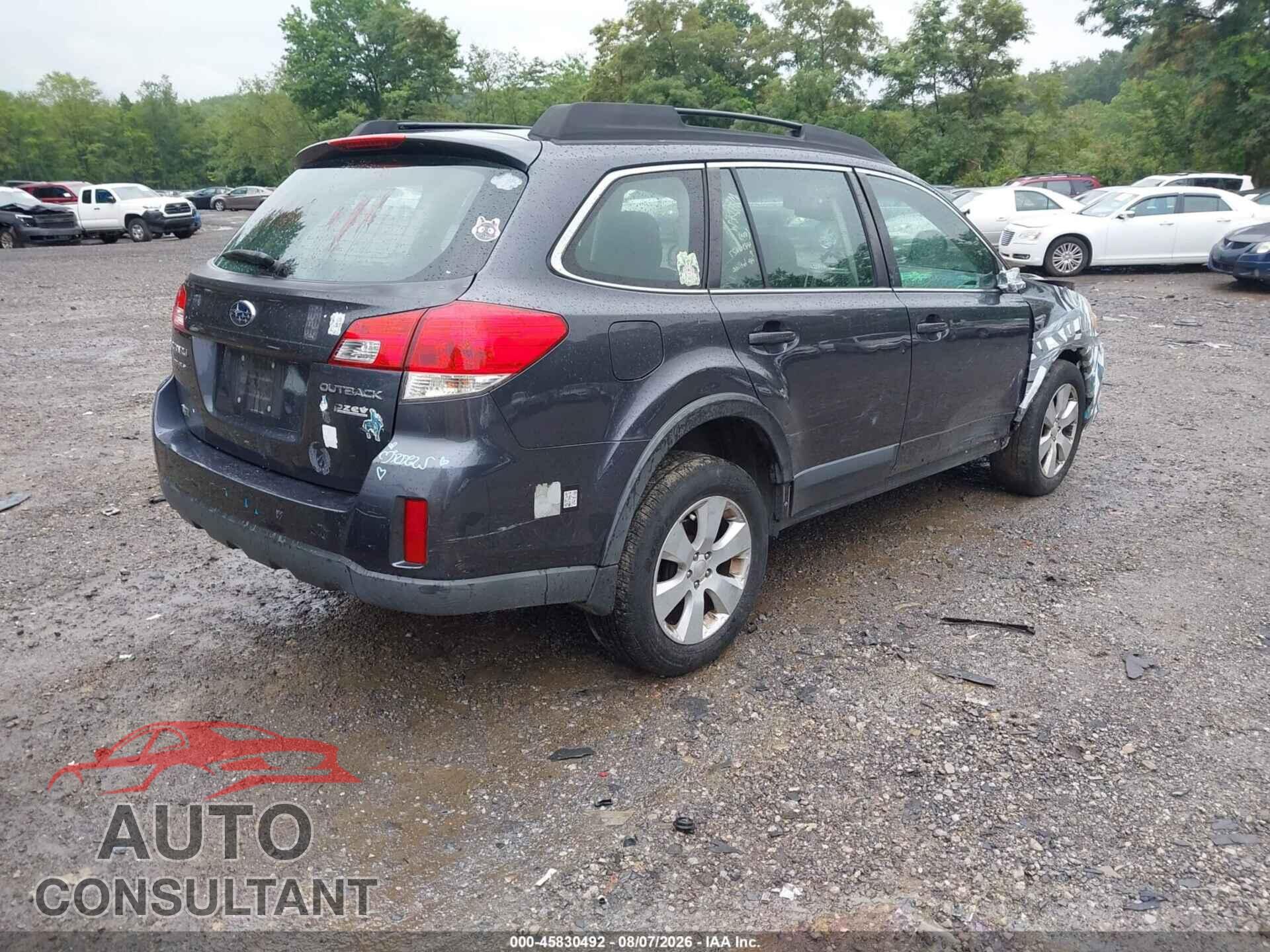 SUBARU OUTBACK 2012 - 4S4BRBAC0C3278043
