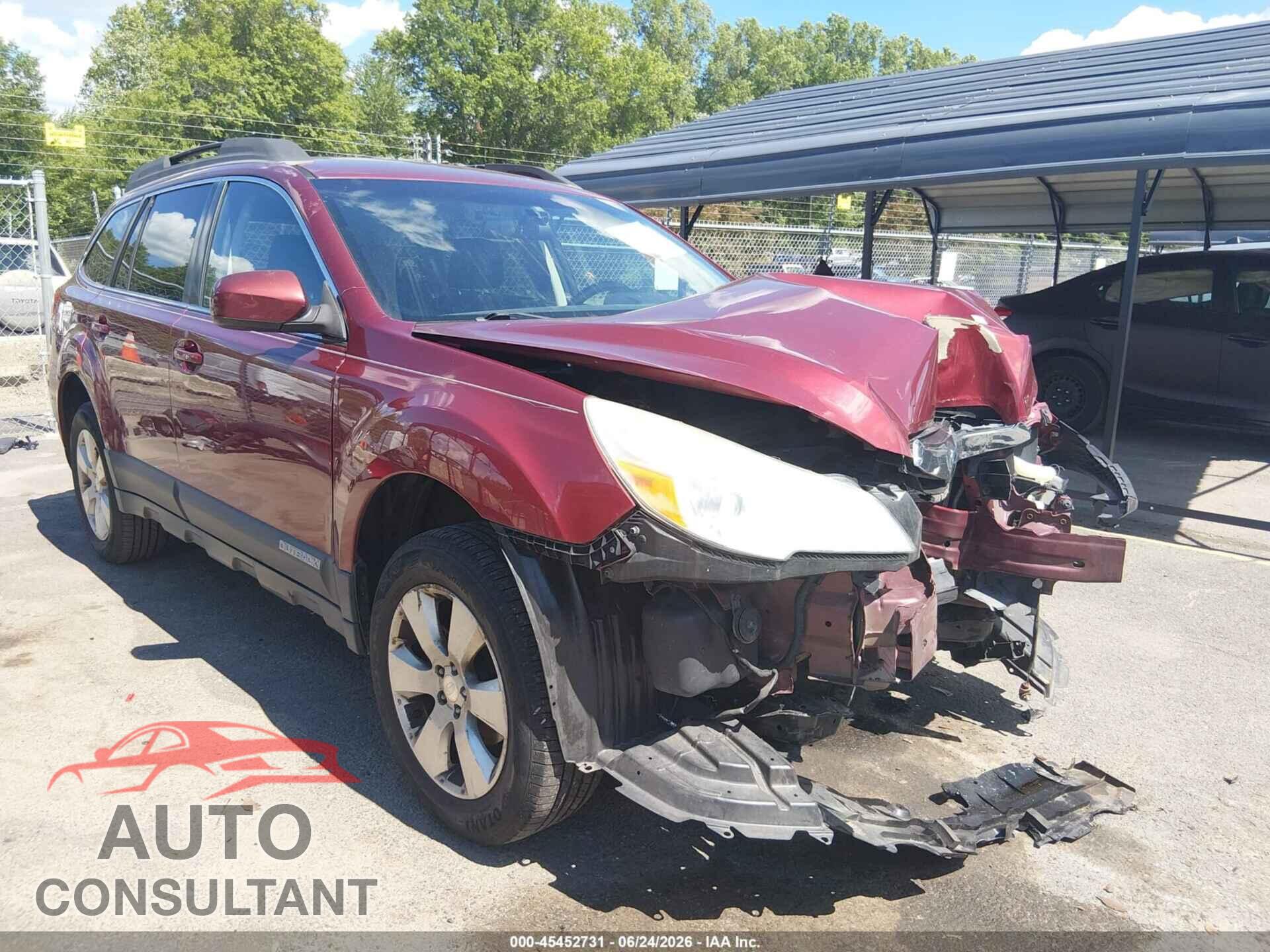 SUBARU OUTBACK 2012 - 4S4BRBCC7C3255047
