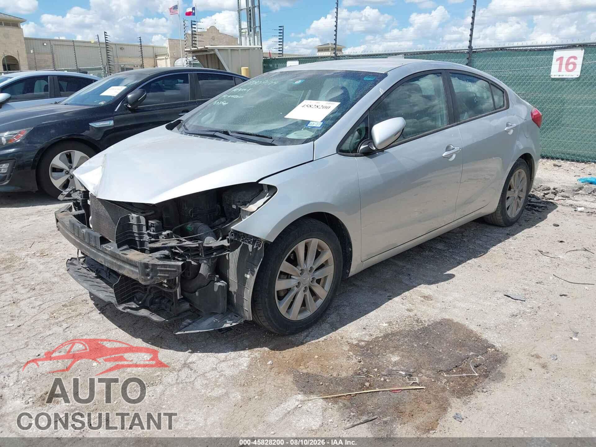 KIA FORTE 2014 - KNAFX4A60E5208807